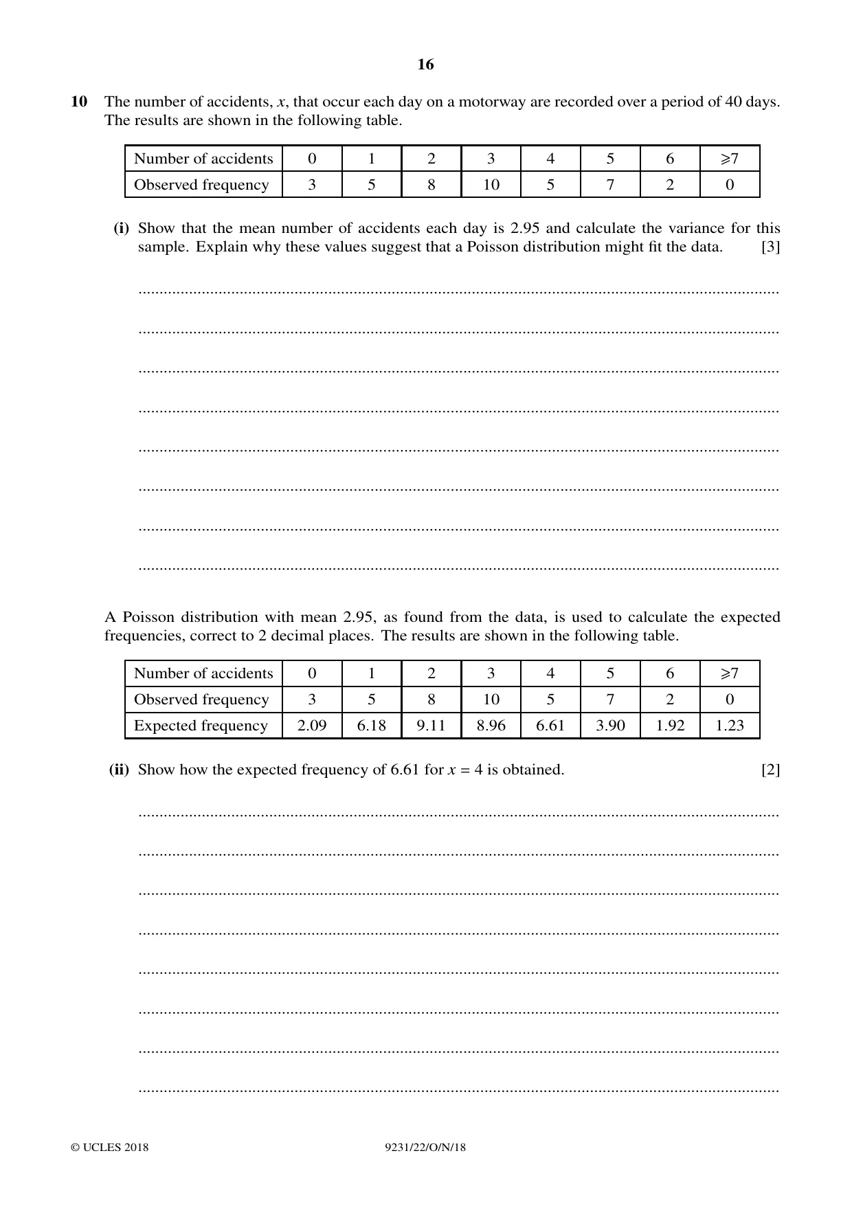 Cambridge A Level Mathematics - Further 9231 2018 Oct/Nov Paper 2 · Variant 2 question paper, page 16 of 24