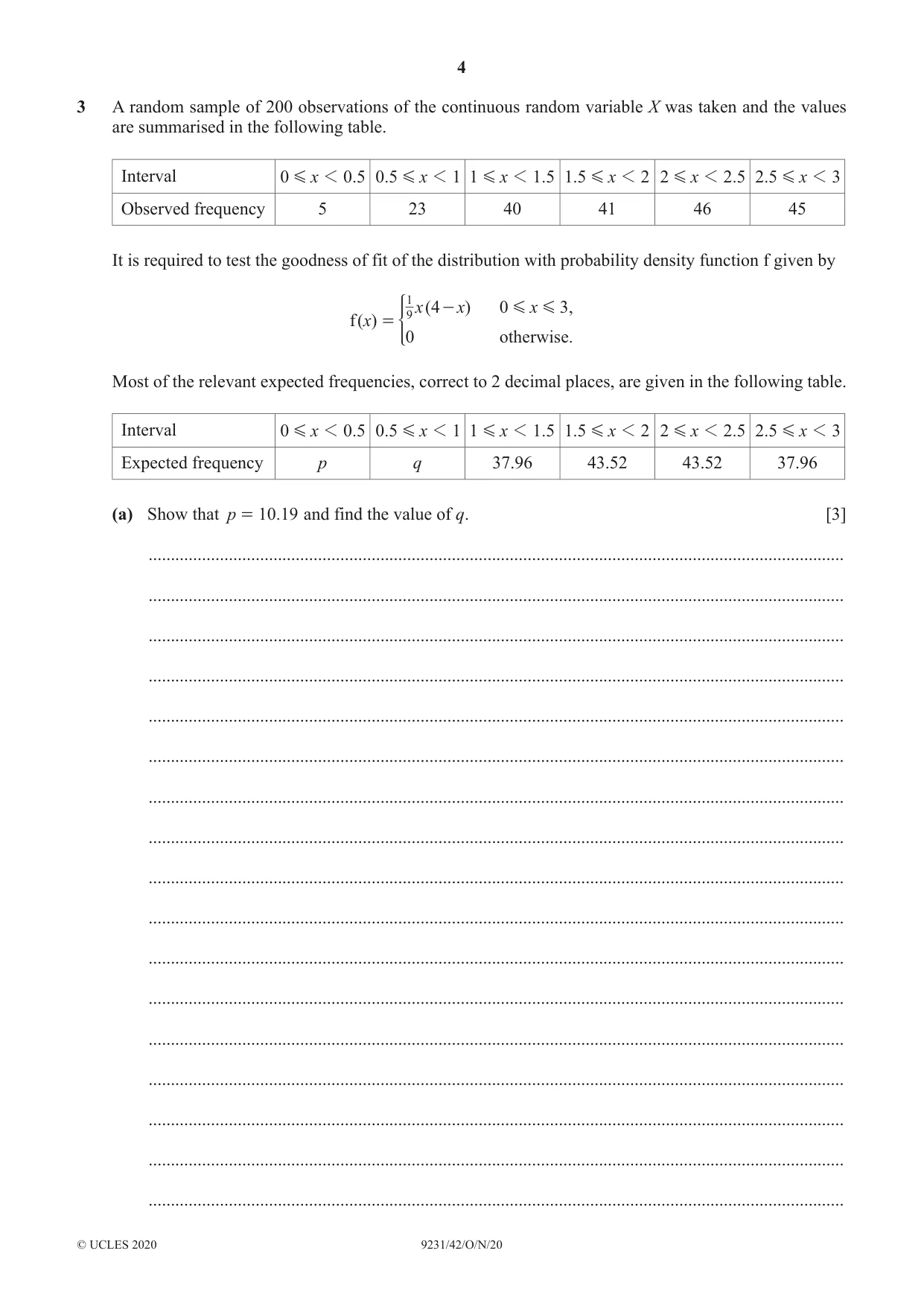 Cambridge A Level Mathematics - Further 9231 2020 Oct/Nov Paper 4 · Variant 2 question paper, page 4 of 12