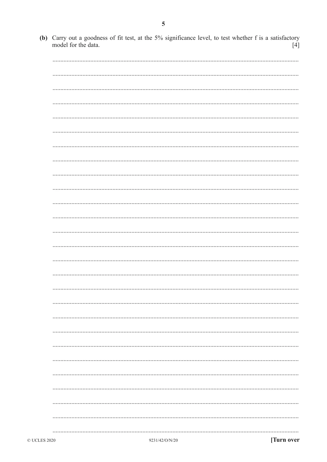 Cambridge A Level Mathematics - Further 9231 2020 Oct/Nov Paper 4 · Variant 2 question paper, page 5 of 12