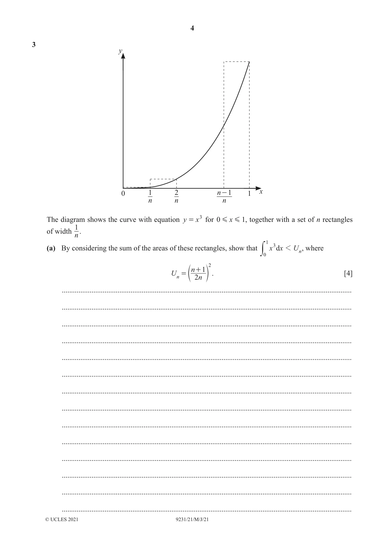 Cambridge A Level Mathematics - Further 9231 2021 May/June Paper 2 · Variant 1 question paper, page 4 of 16