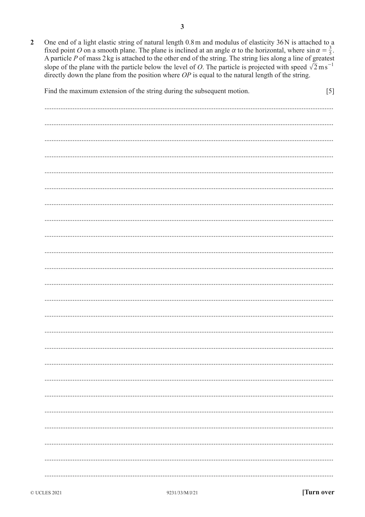 Cambridge A Level Mathematics - Further 9231 2021 May/June Paper 3 · Variant 3 question paper, page 3 of 16