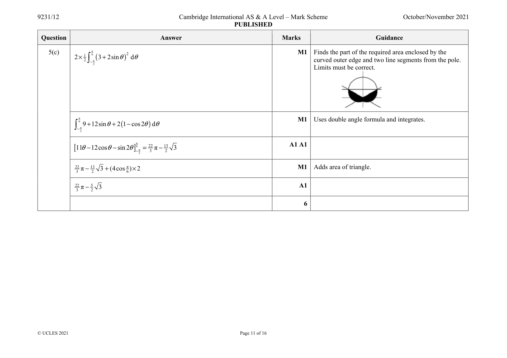 Mark scheme, page 11 of 16