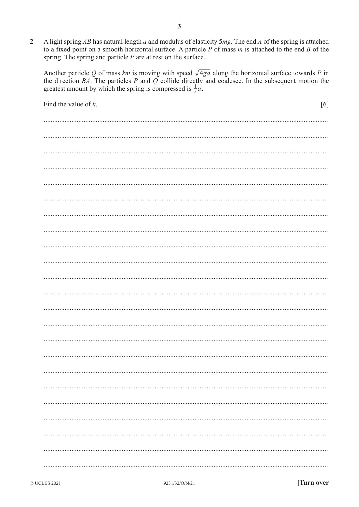 Cambridge A Level Mathematics - Further 9231 2021 Oct/Nov Paper 3 · Variant 2 question paper, page 3 of 16