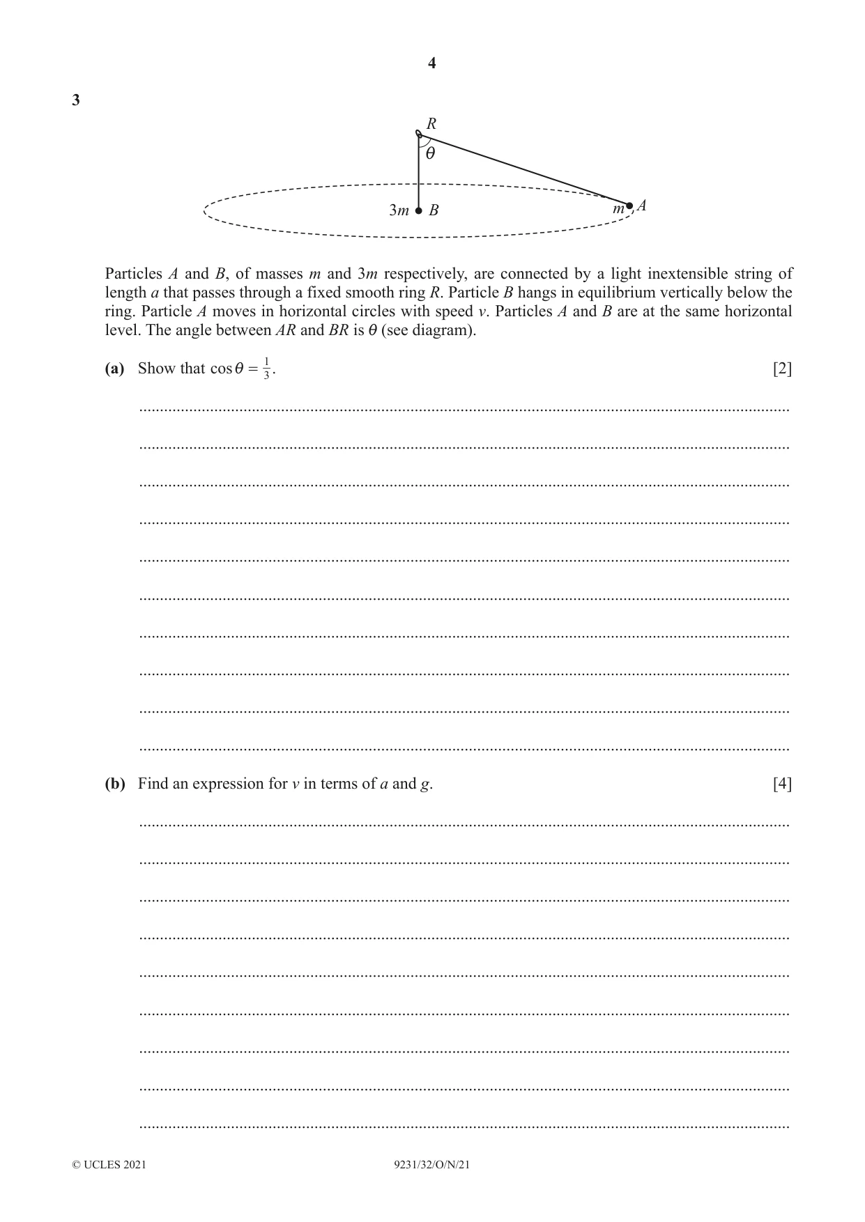 Cambridge A Level Mathematics - Further 9231 2021 Oct/Nov Paper 3 · Variant 2 question paper, page 4 of 16