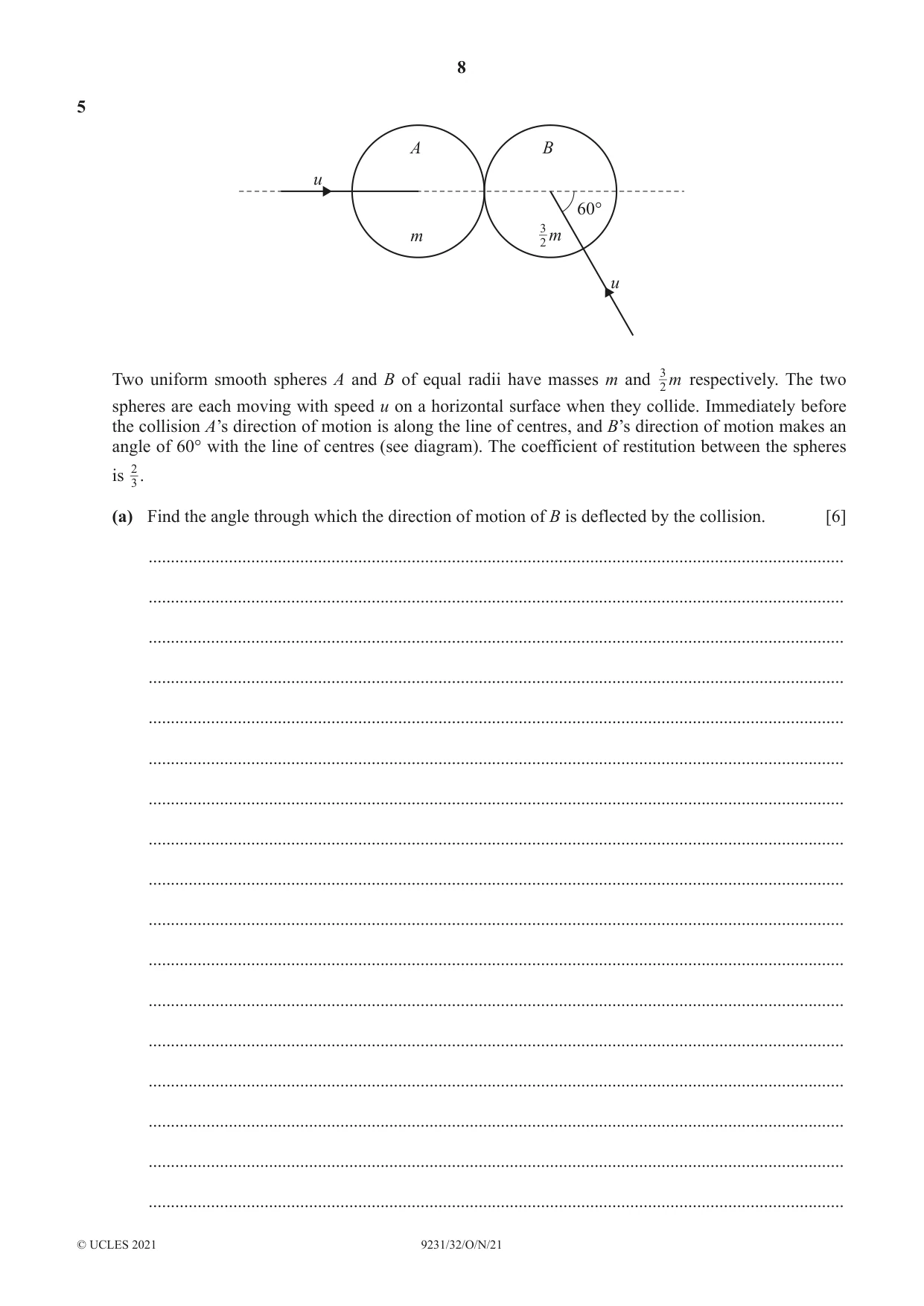 Cambridge A Level Mathematics - Further 9231 2021 Oct/Nov Paper 3 · Variant 2 question paper, page 8 of 16