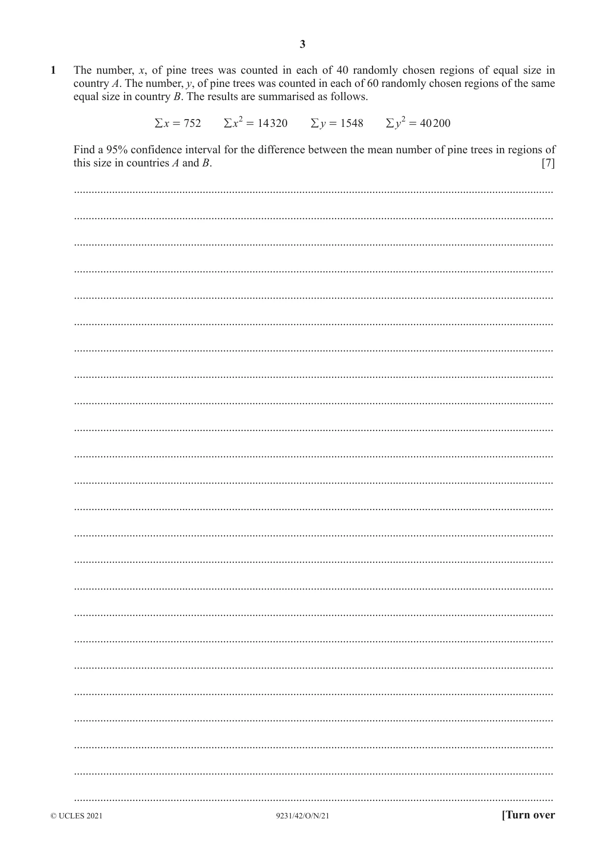 Cambridge A Level Mathematics - Further 9231 2021 Oct/Nov Paper 4 · Variant 2 question paper, page 3 of 16