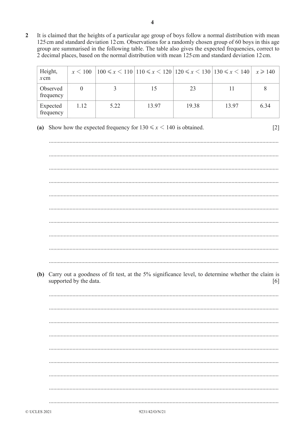 Cambridge A Level Mathematics - Further 9231 2021 Oct/Nov Paper 4 · Variant 2 question paper, page 4 of 16