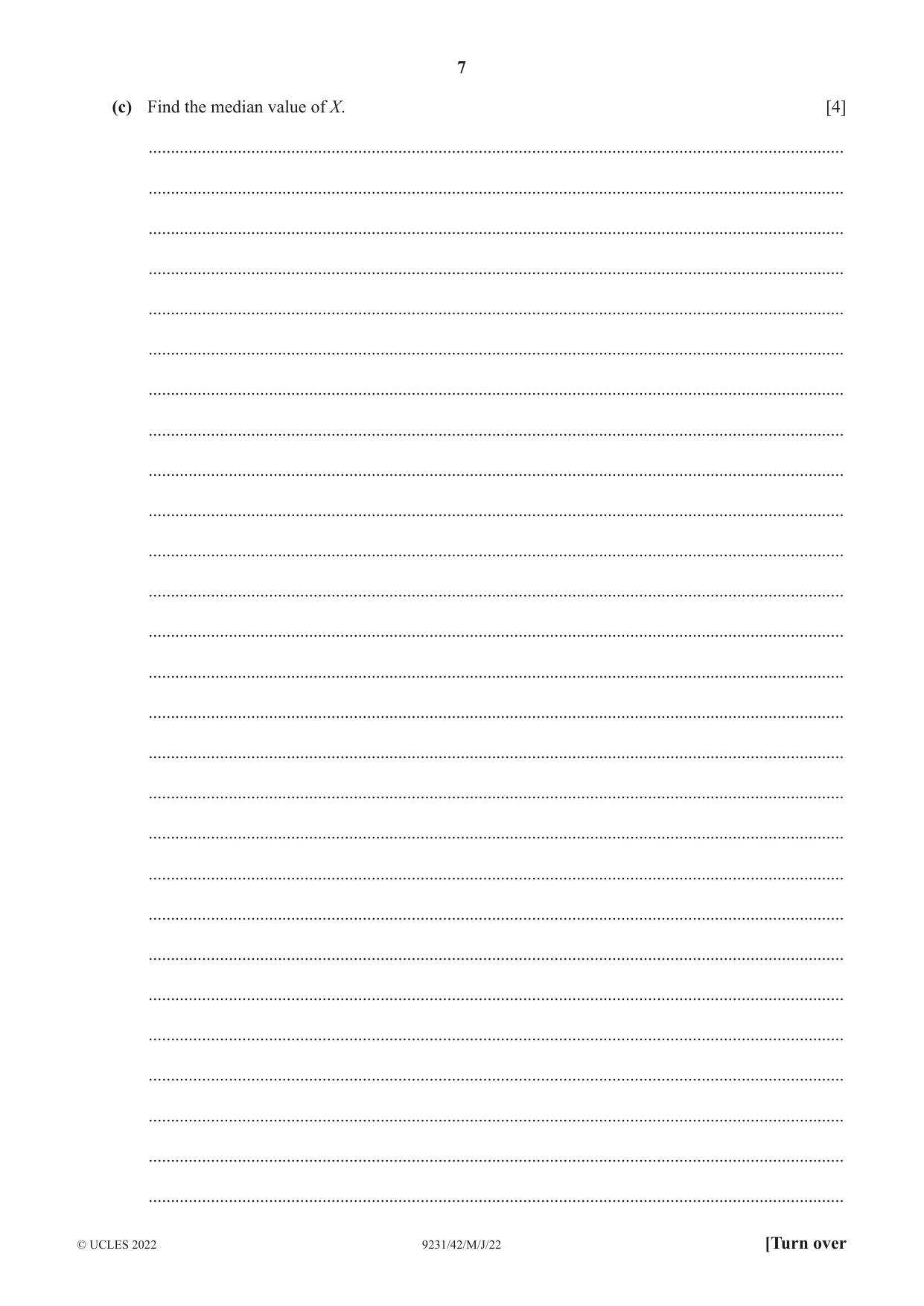 Cambridge A Level Mathematics - Further 9231 2022 May/June Paper 4 · Variant 2 question paper, page 7 of 16