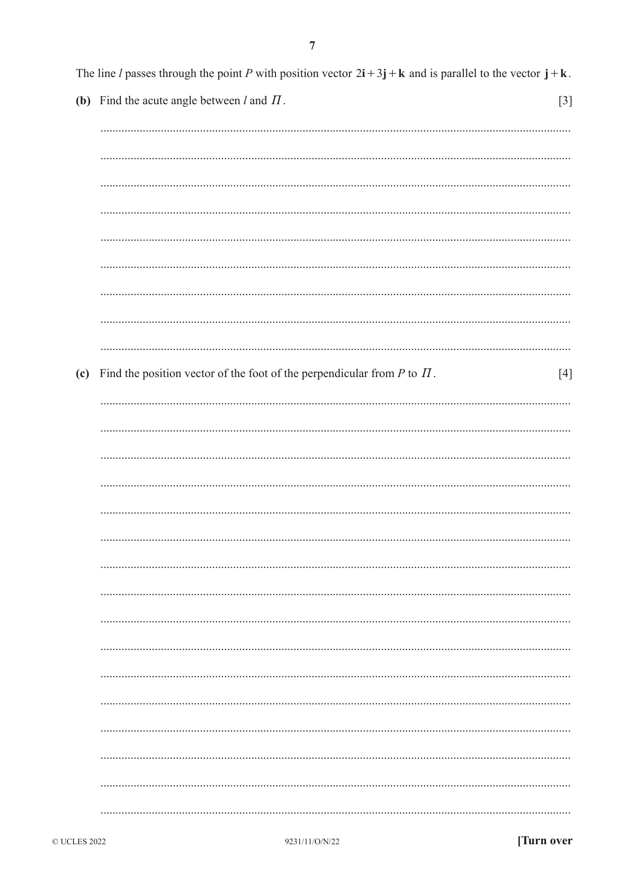 Cambridge A Level Mathematics - Further 9231 2022 Oct/Nov Paper 1 · Variant 1 question paper, page 7 of 16