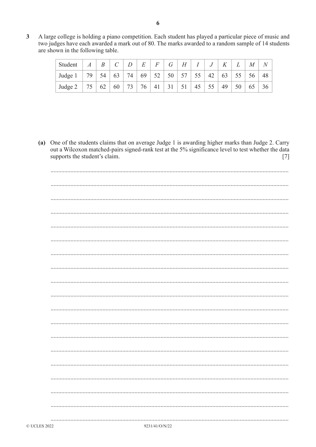 Cambridge A Level Mathematics - Further 9231 2022 Oct/Nov Paper 4 · Variant 1 question paper, page 6 of 16
