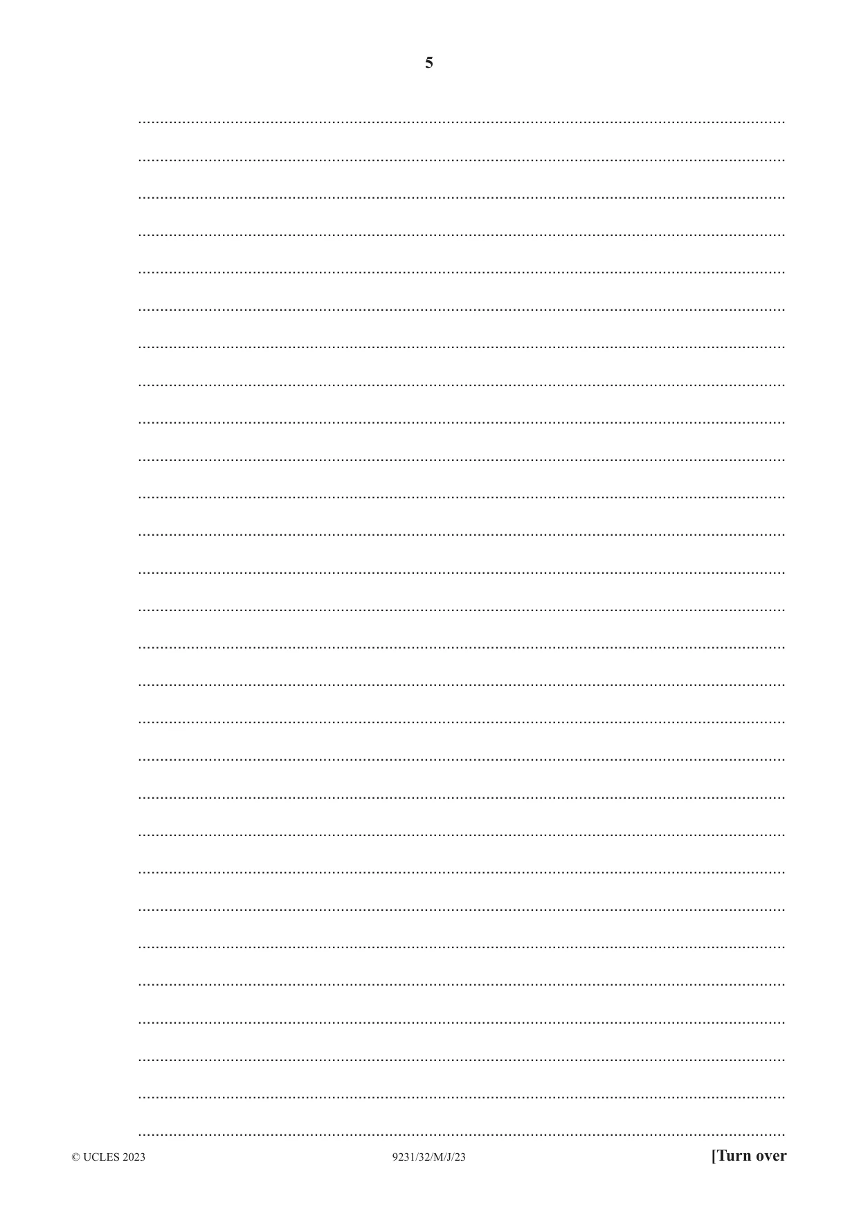 Cambridge A Level Mathematics - Further 9231 2023 May/June Paper 3 · Variant 2 question paper, page 5 of 16