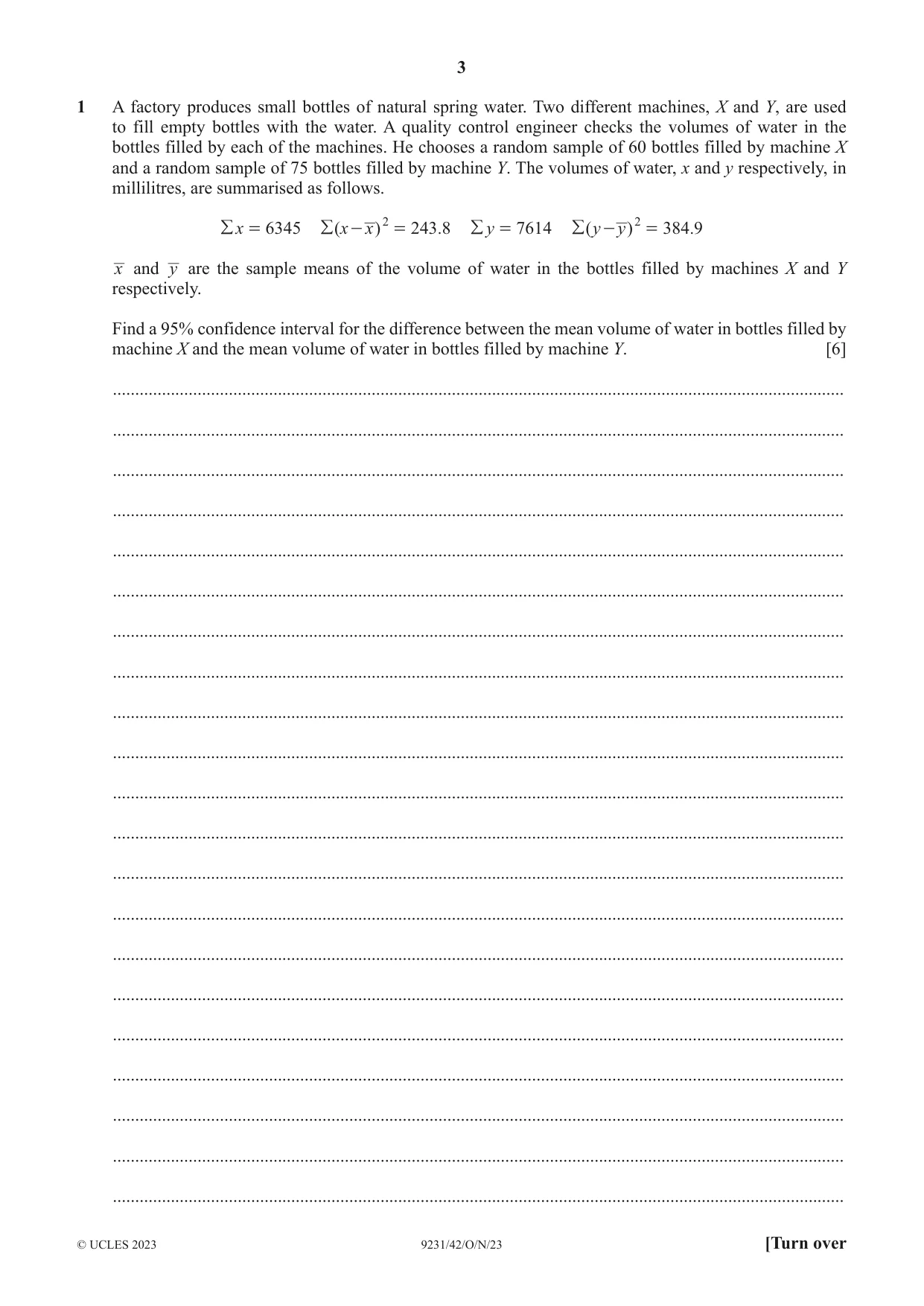 Cambridge A Level Mathematics - Further 9231 2023 Oct/Nov Paper 4 · Variant 2 question paper, page 3 of 16