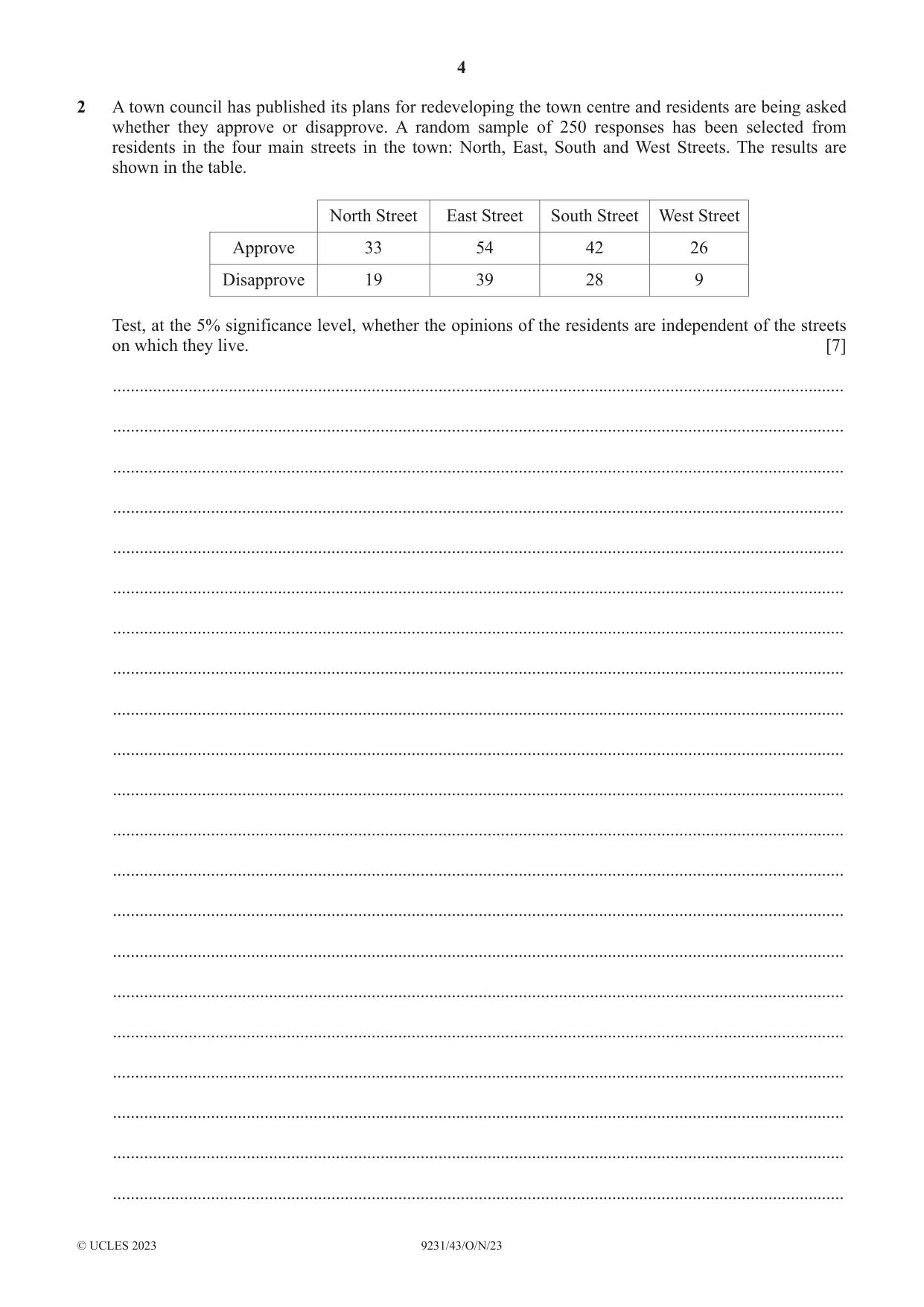 Cambridge A Level Mathematics - Further 9231 2023 Oct/Nov Paper 4 · Variant 3 question paper, page 4 of 12