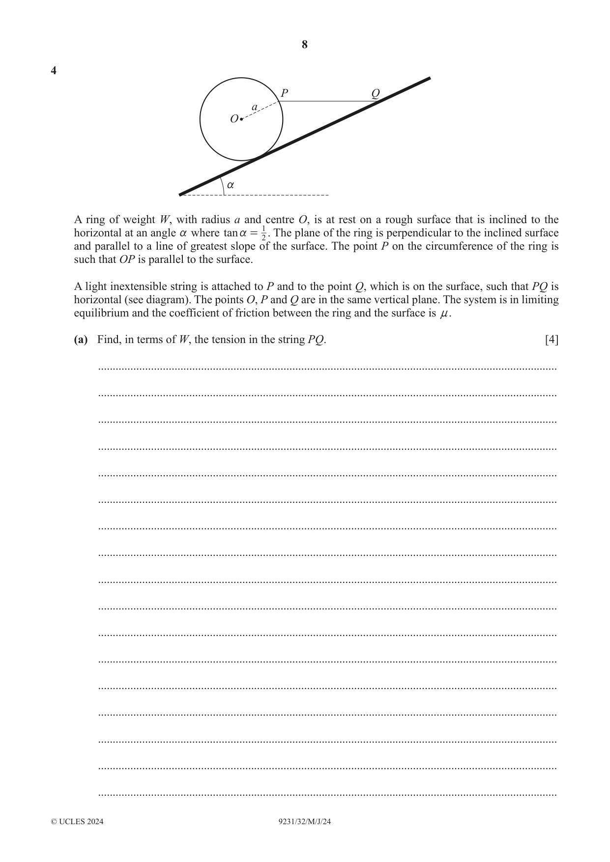 Cambridge A Level Mathematics - Further 9231 2024 May/June Paper 3 · Variant 2 question paper, page 8 of 16