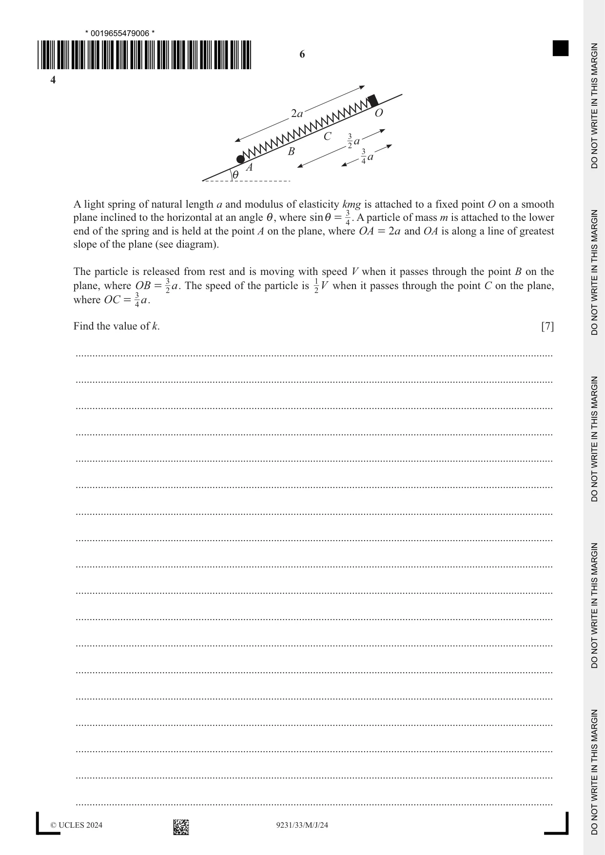 Cambridge A Level Mathematics - Further 9231 2024 May/June Paper 3 · Variant 3 question paper, page 6 of 16