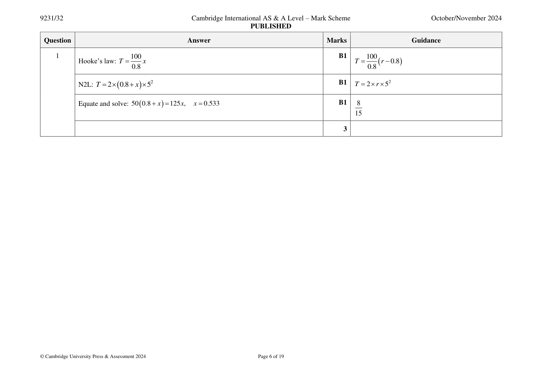 Mark scheme, page 6 of 19