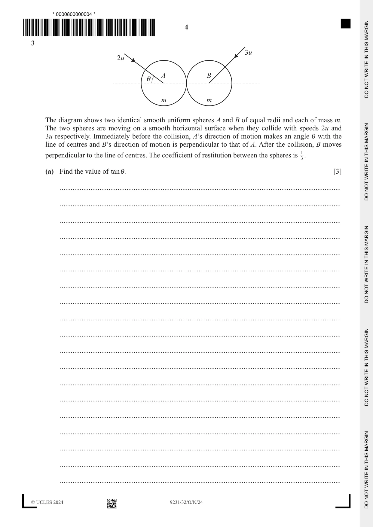 Cambridge A Level Mathematics - Further 9231 2024 Oct/Nov Paper 3 · Variant 2 question paper, page 4 of 16