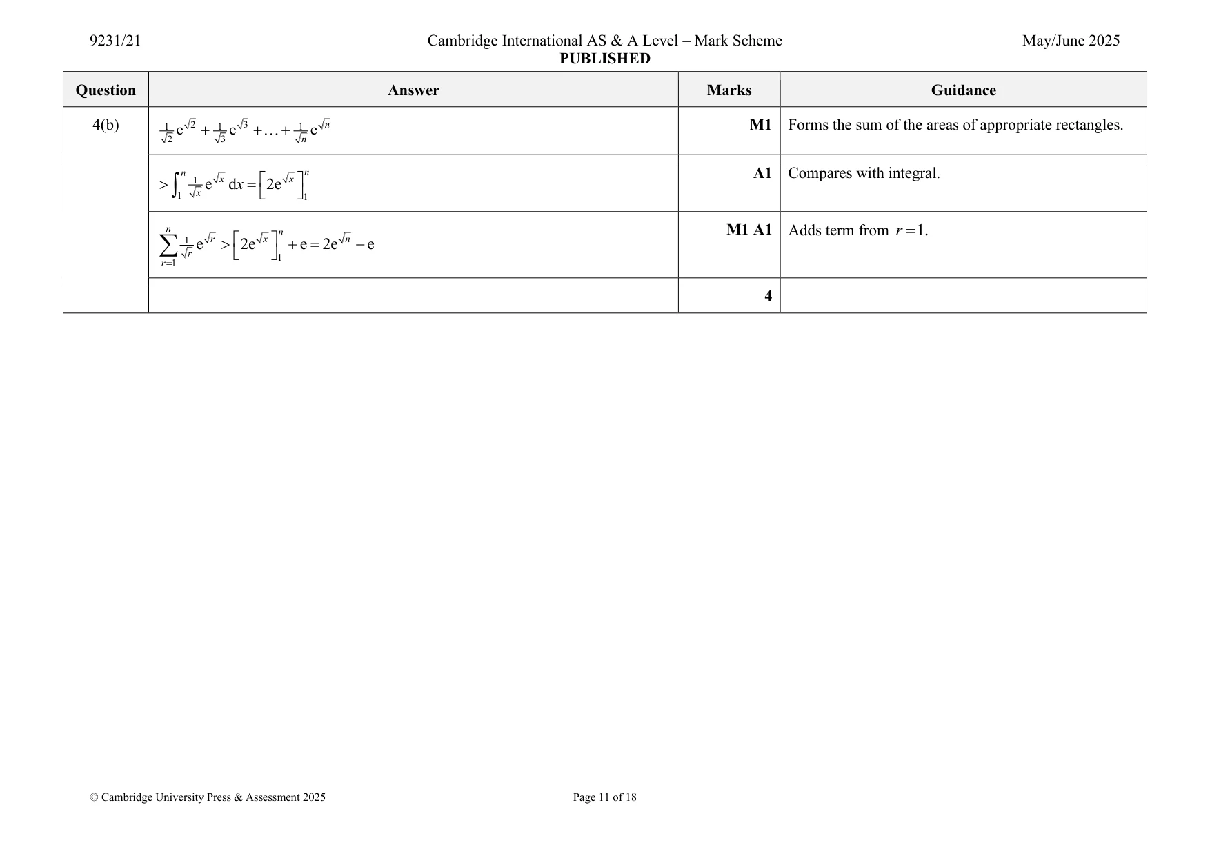 Mark scheme, page 11 of 18