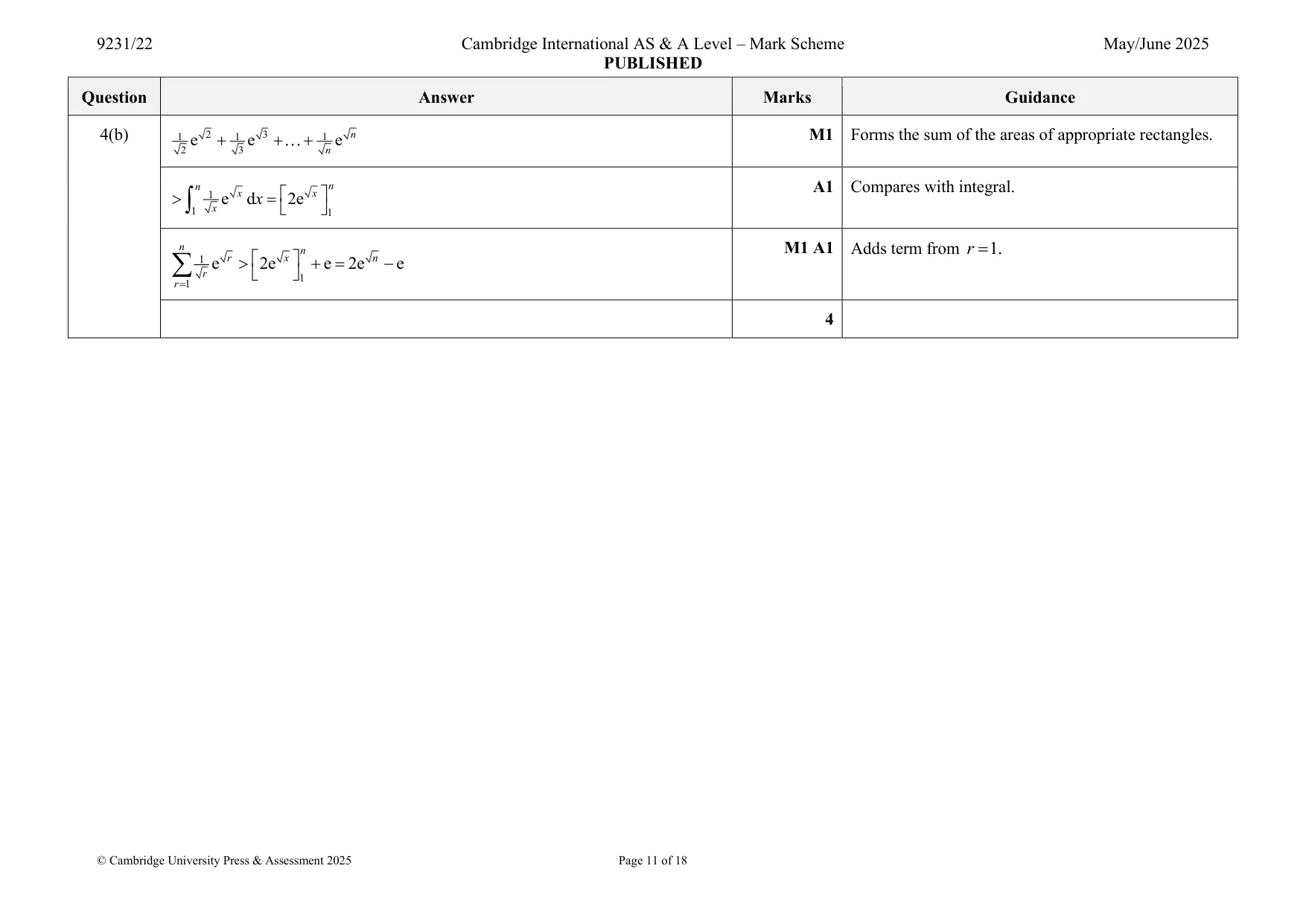 Mark scheme, page 11 of 18