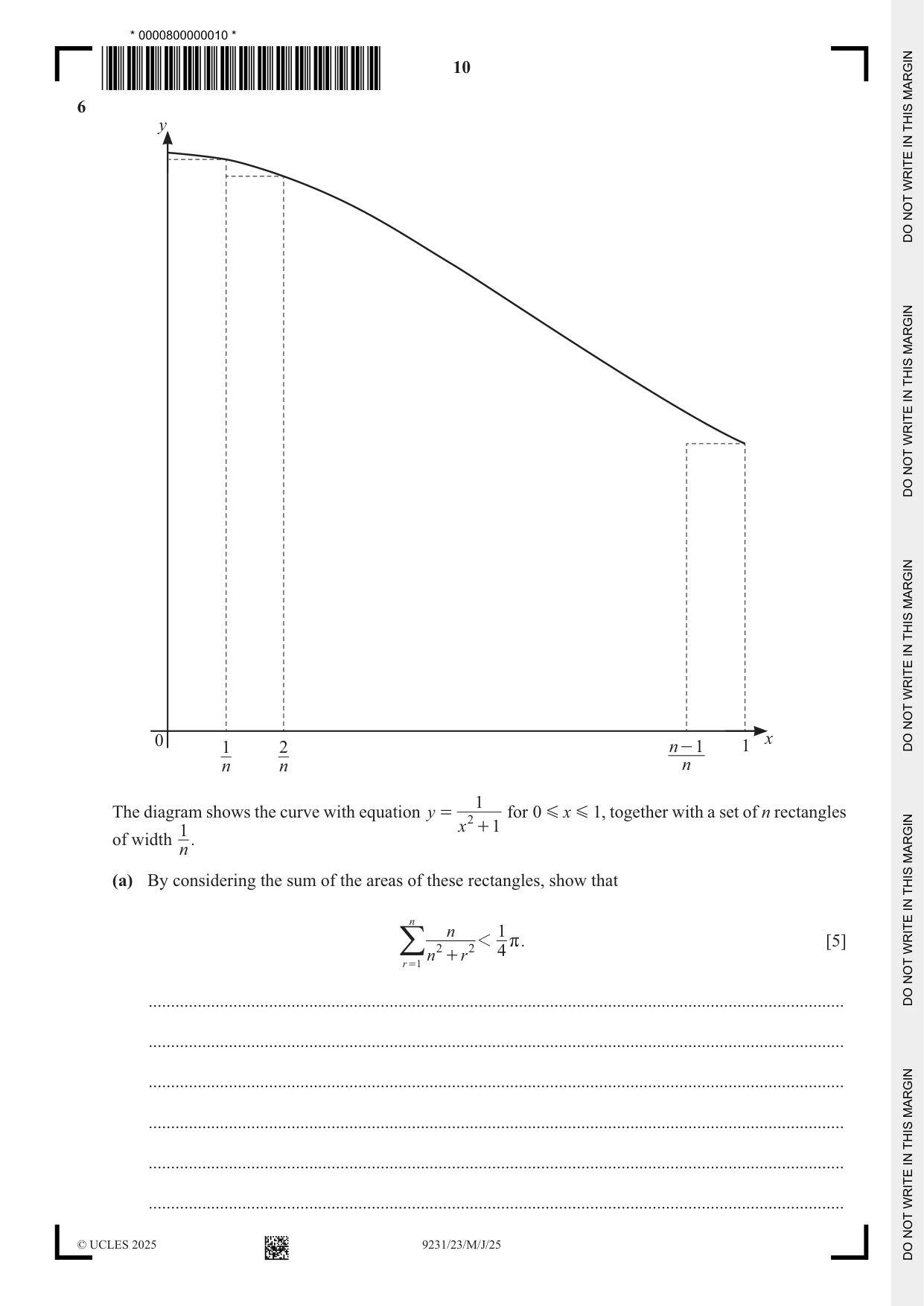 Cambridge A Level Mathematics - Further 9231 2025 May/June Paper 2 · Variant 3 question paper, page 10 of 16
