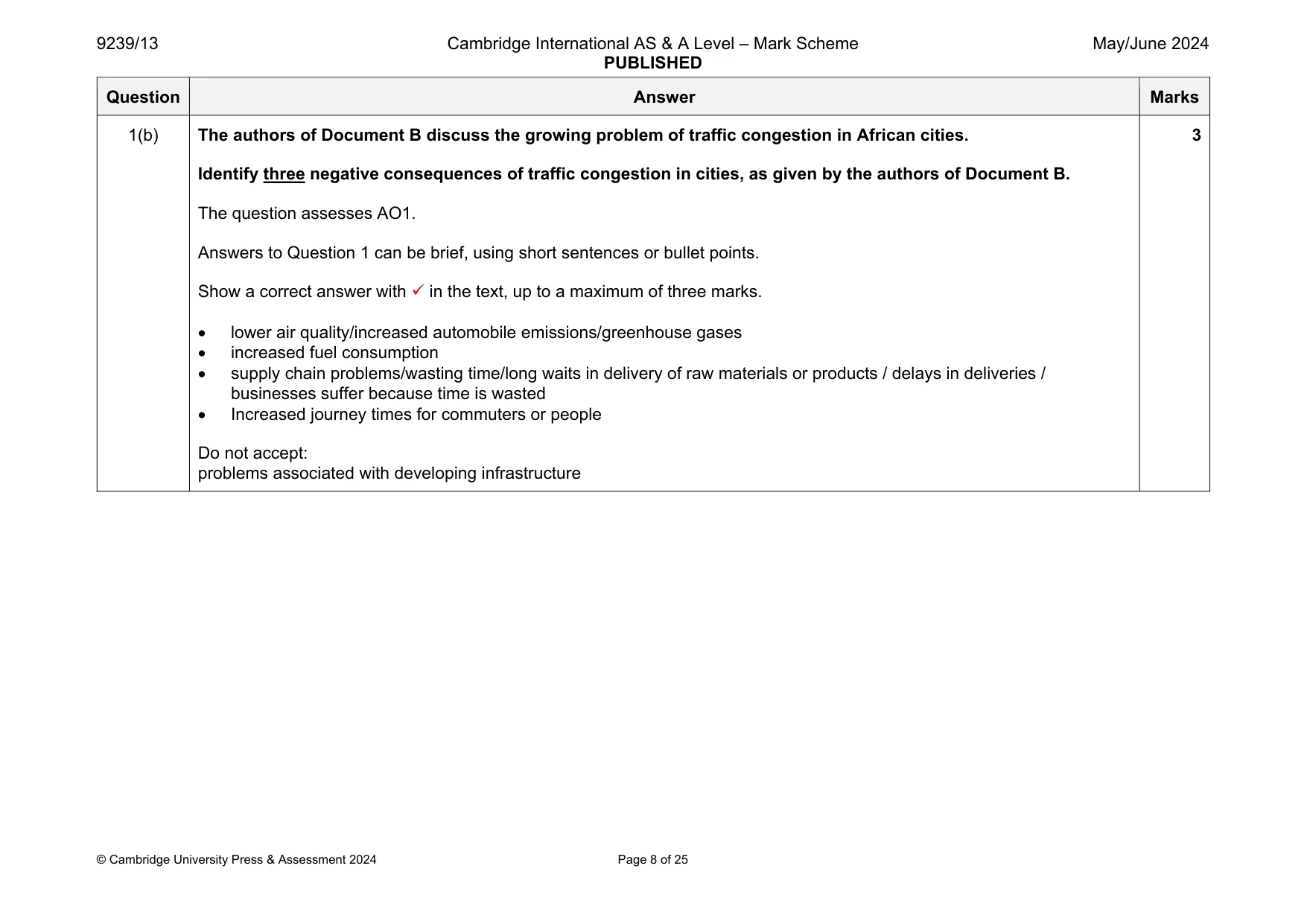 Mark scheme, page 8 of 25