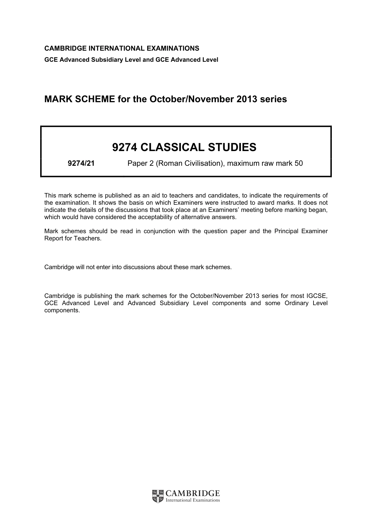 Mark scheme, page 1 of 12
