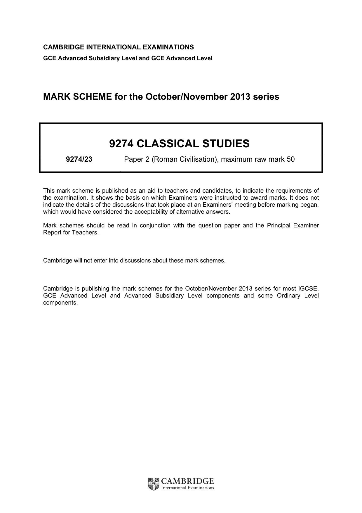 Mark scheme, page 1 of 12