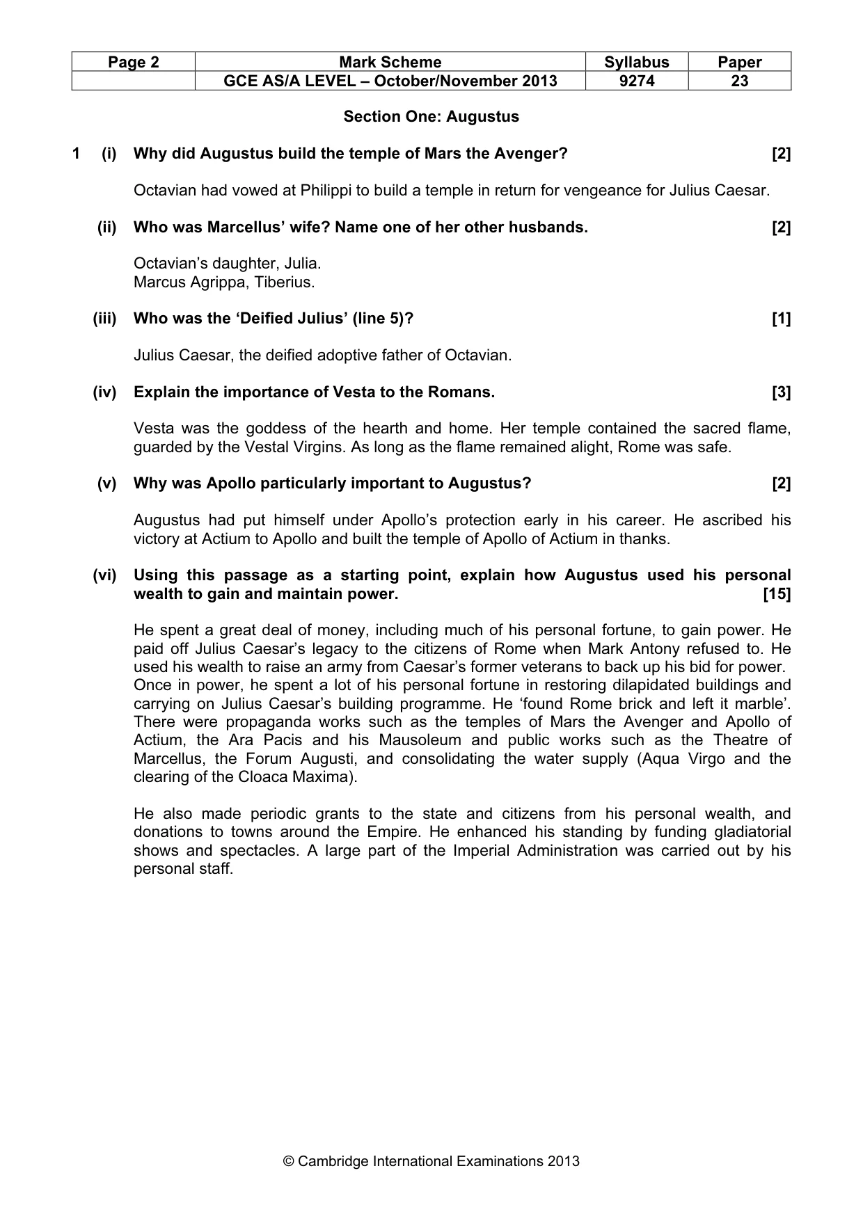 Mark scheme, page 2 of 12