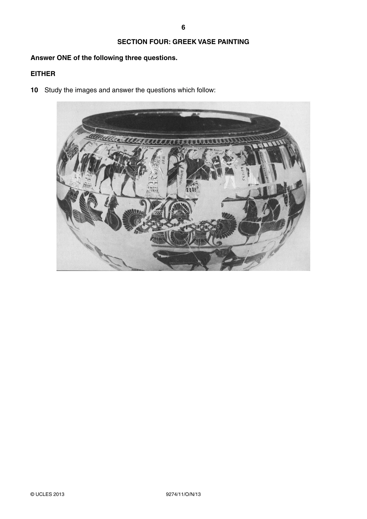 Cambridge A Level Classical Studies 9274 2013 Oct/Nov Paper 1 · Variant 1 question paper, page 6 of 8