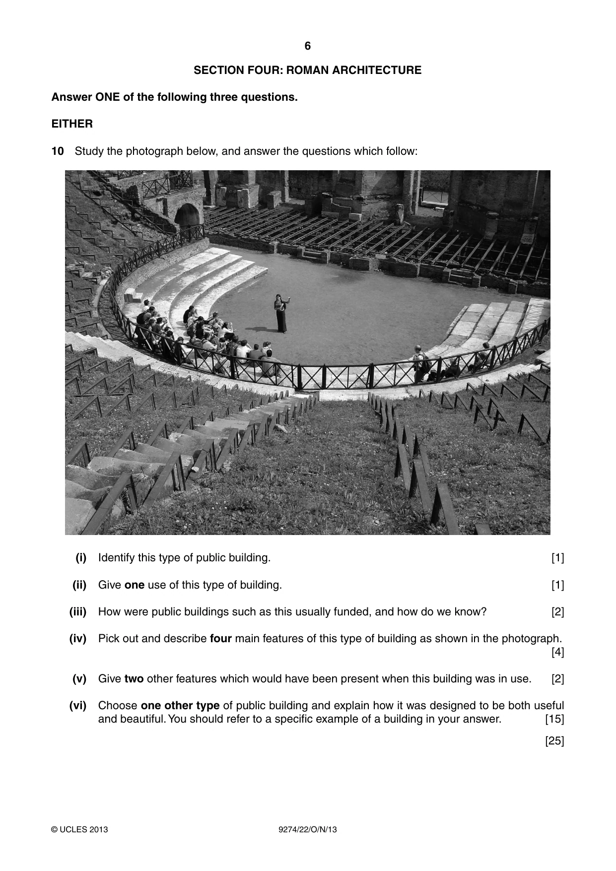 Cambridge A Level Classical Studies 9274 2013 Oct/Nov Paper 2 · Variant 2 question paper, page 6 of 8
