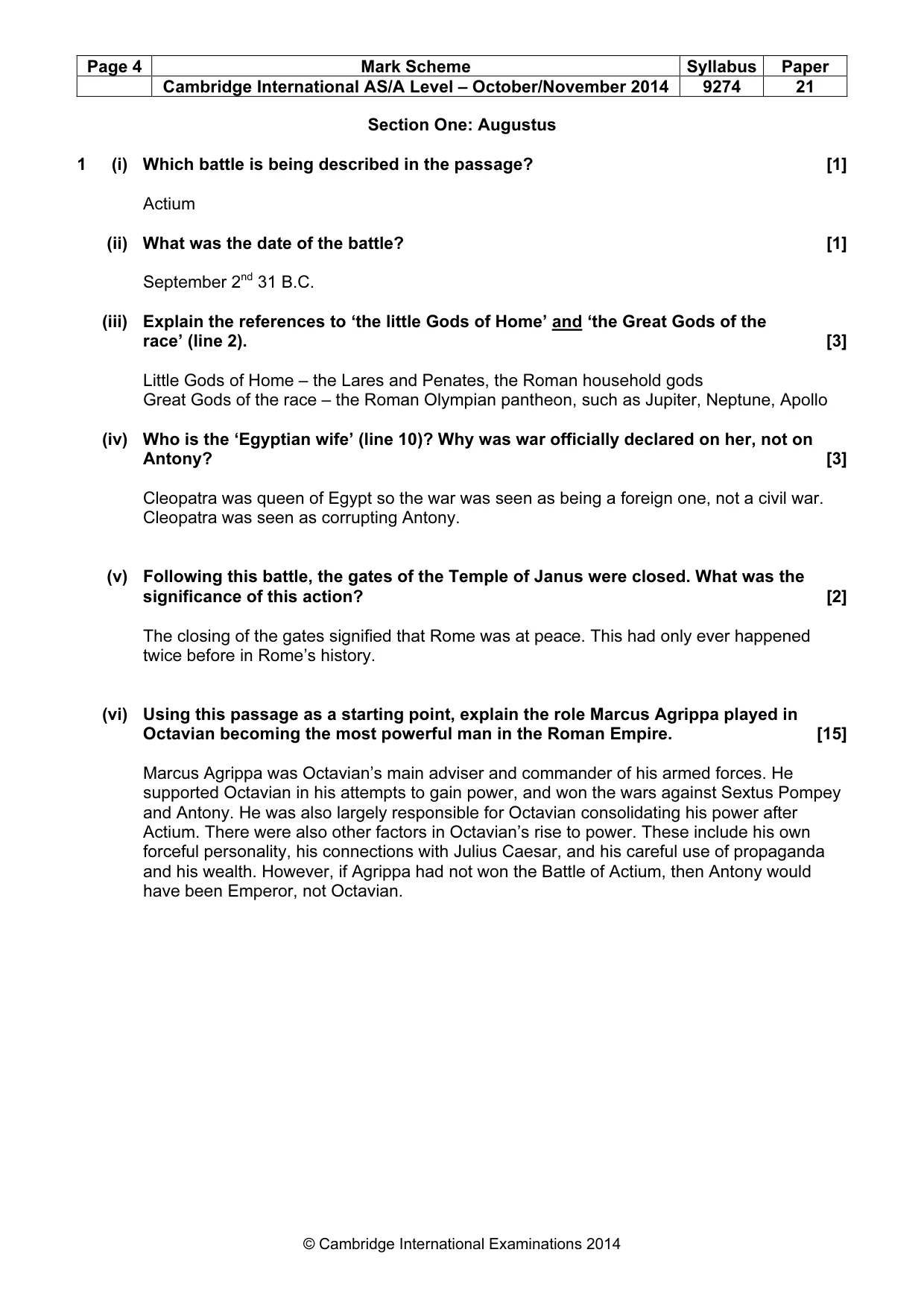 Mark scheme, page 4 of 13