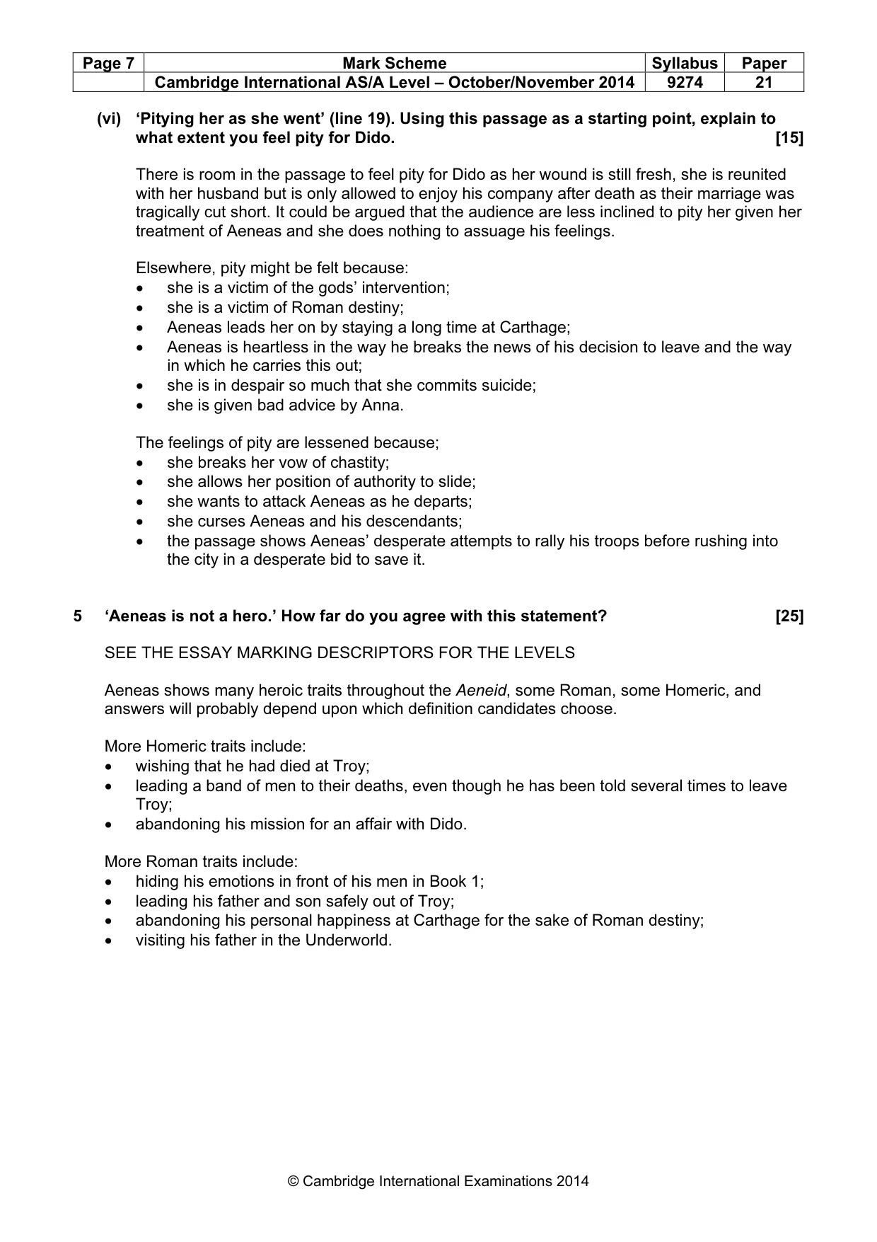 Mark scheme, page 7 of 13