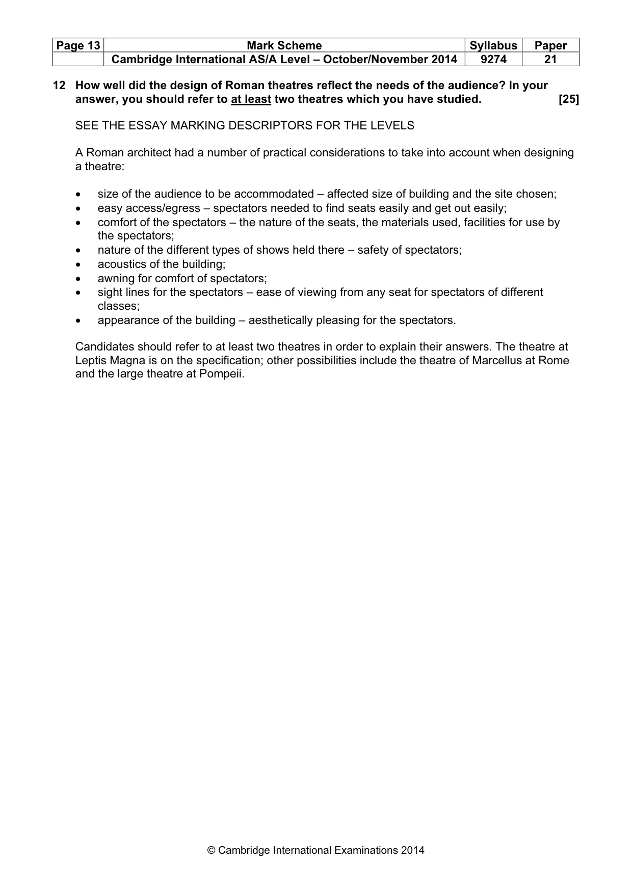 Mark scheme, page 13 of 13