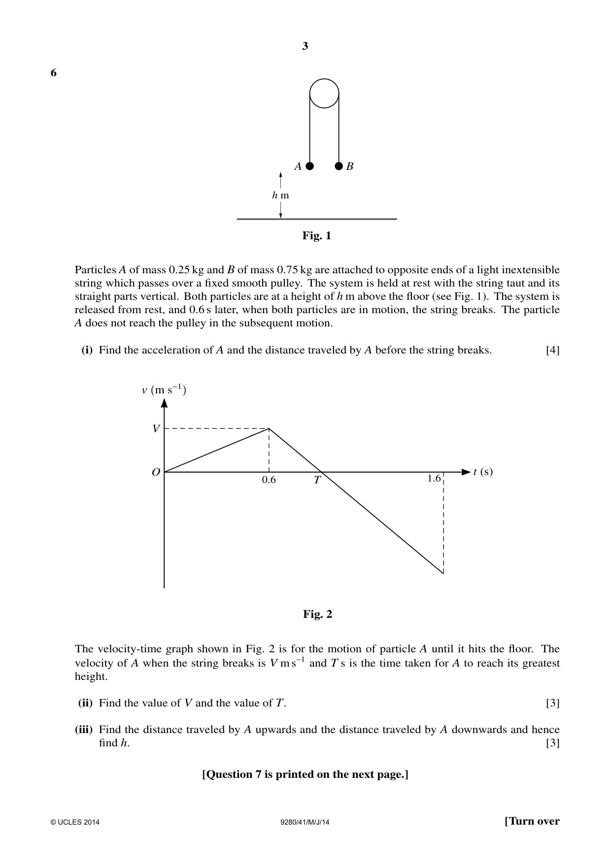 Cambridge A Level Mathematics (US) 9280 2014 May/June Paper 4 · Variant 1 question paper, page 3 of 4