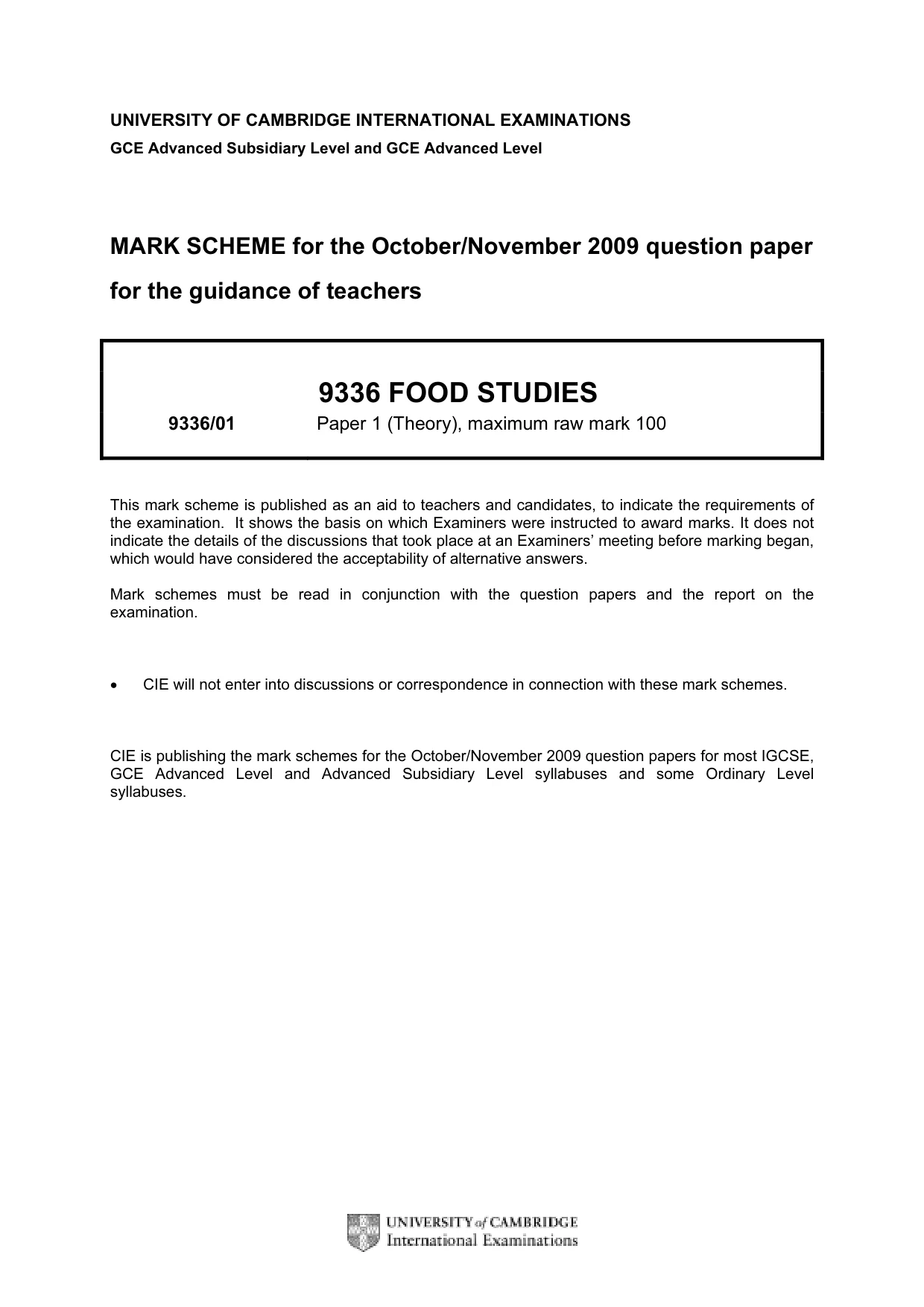 Mark scheme, page 1 of 15