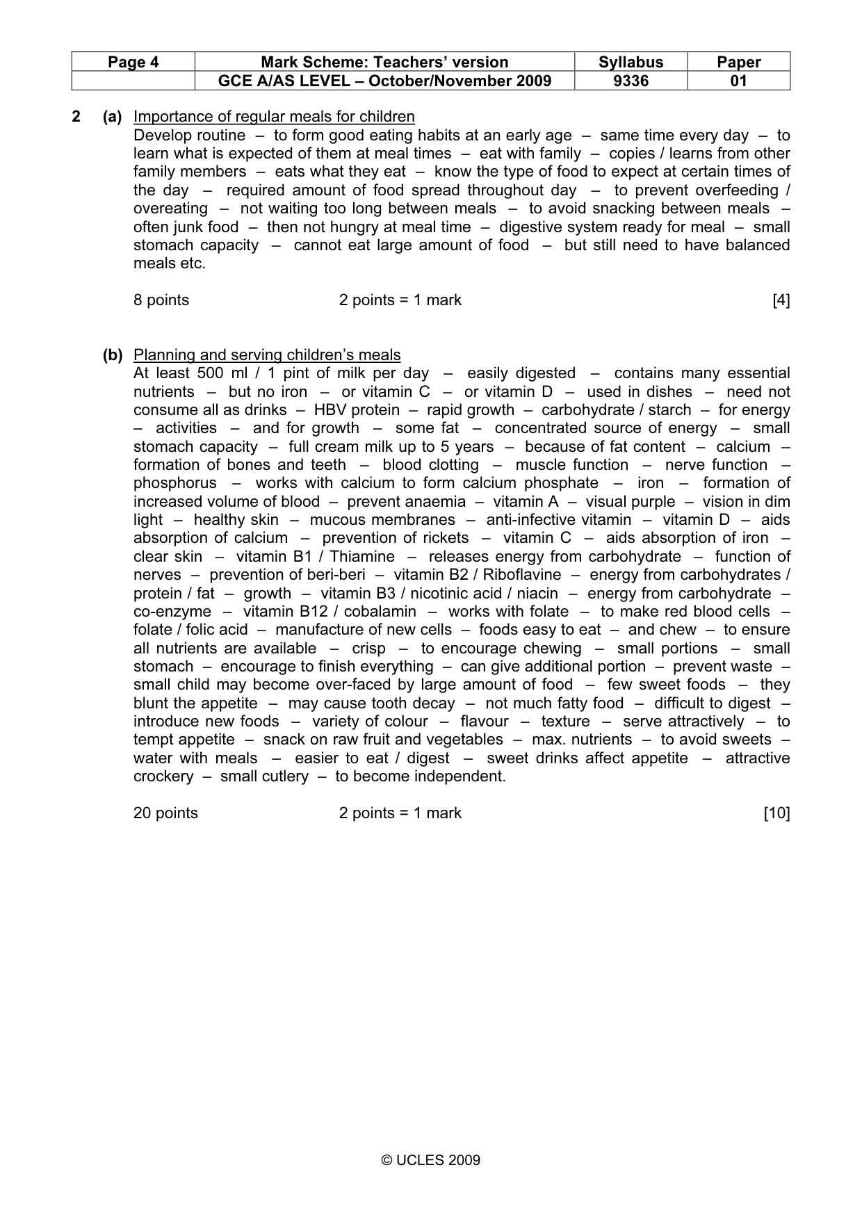 Mark scheme, page 4 of 15