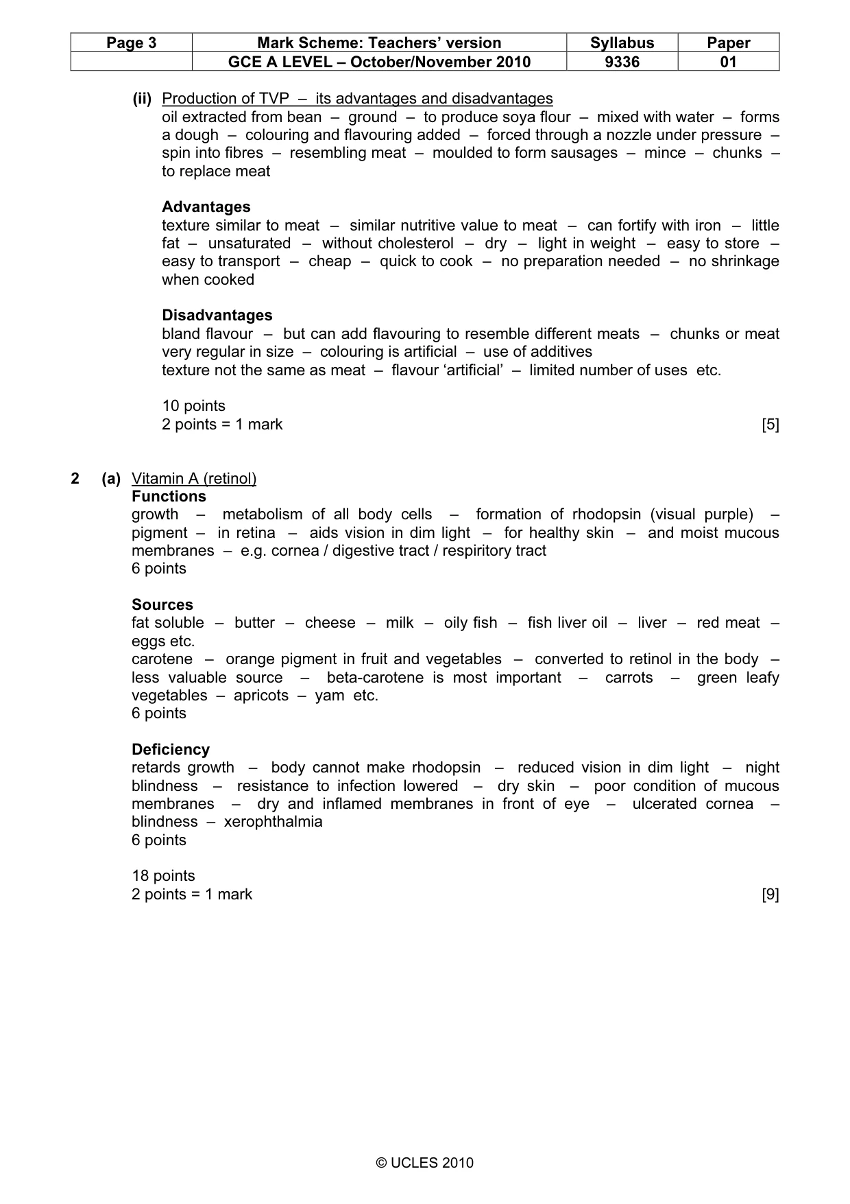 Mark scheme, page 3 of 15