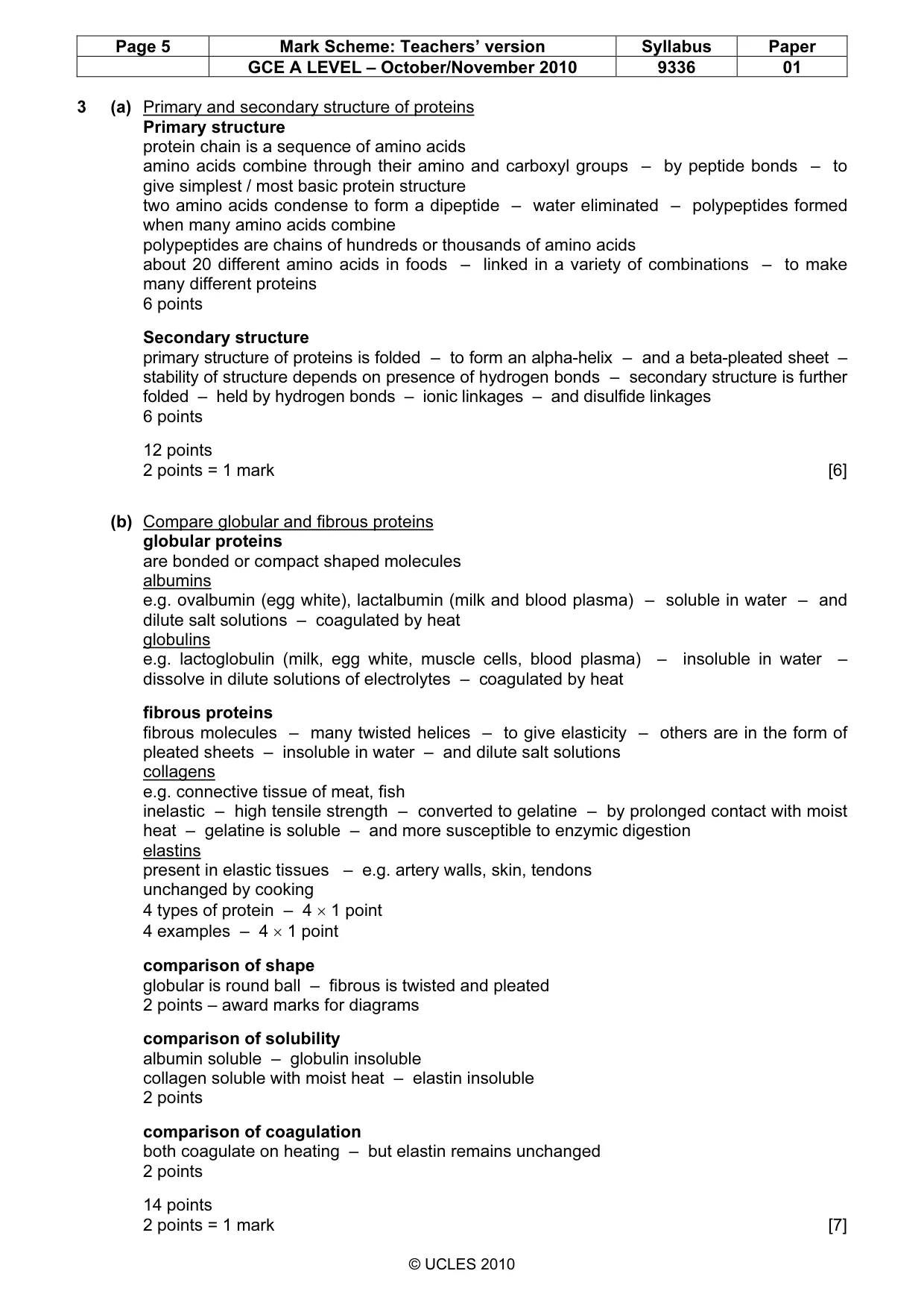 Mark scheme, page 5 of 15