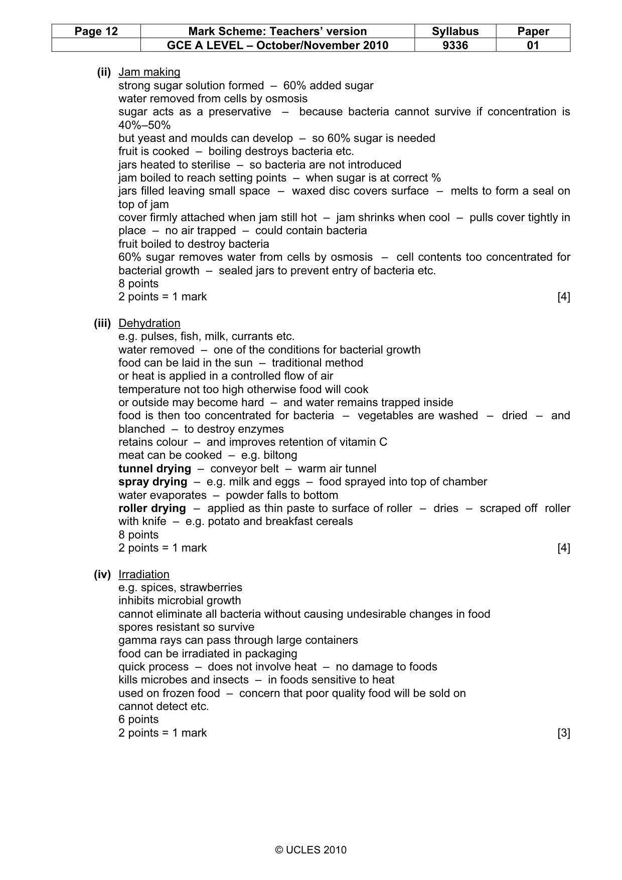 Mark scheme, page 12 of 15