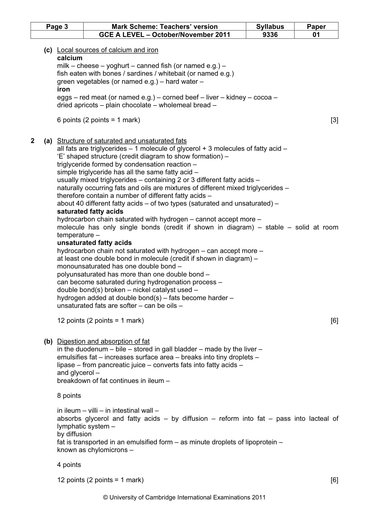 Mark scheme, page 3 of 16