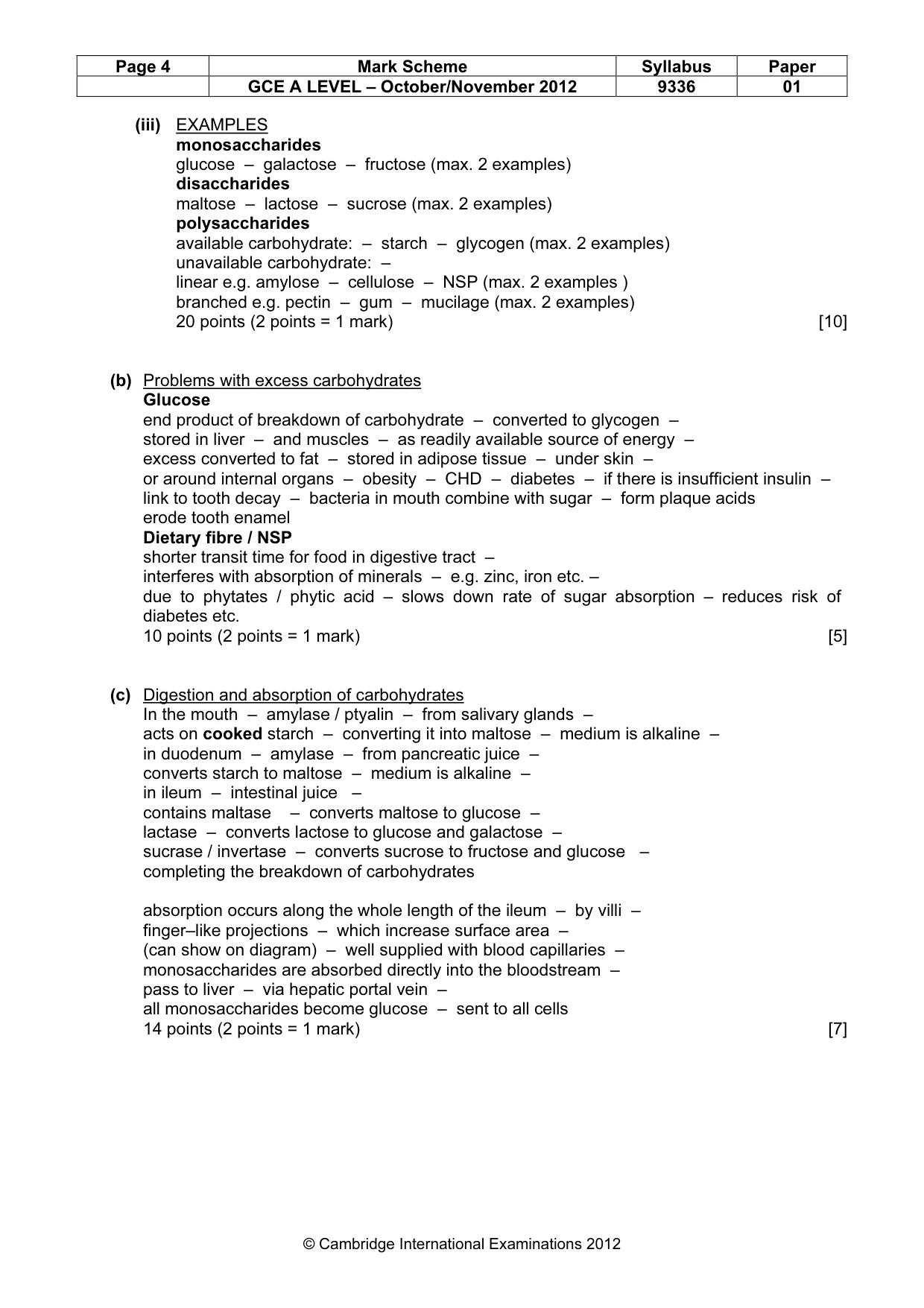 Mark scheme, page 4 of 14