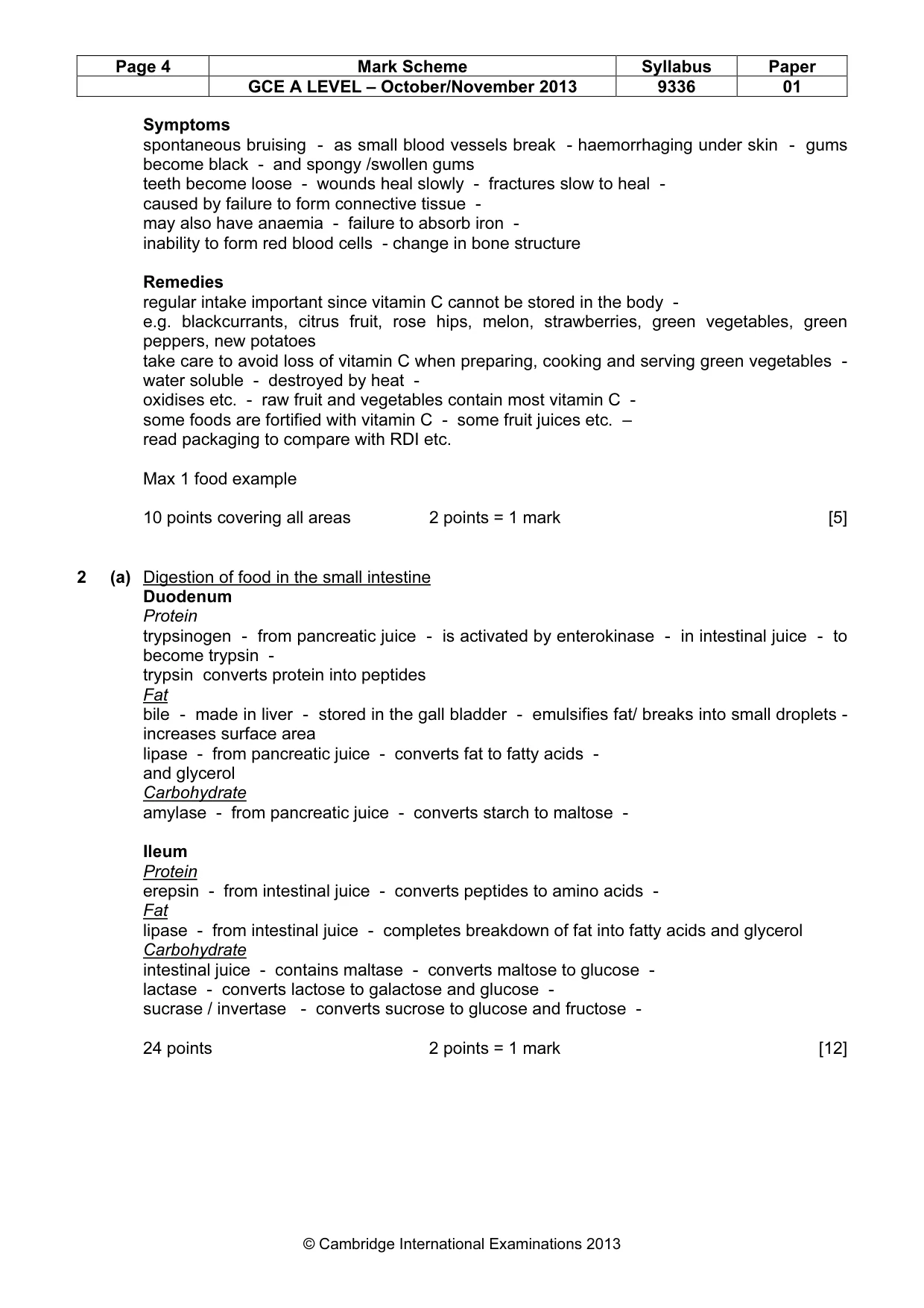 Mark scheme, page 4 of 18