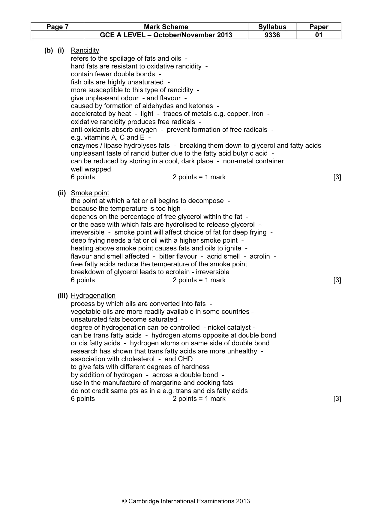 Mark scheme, page 7 of 18