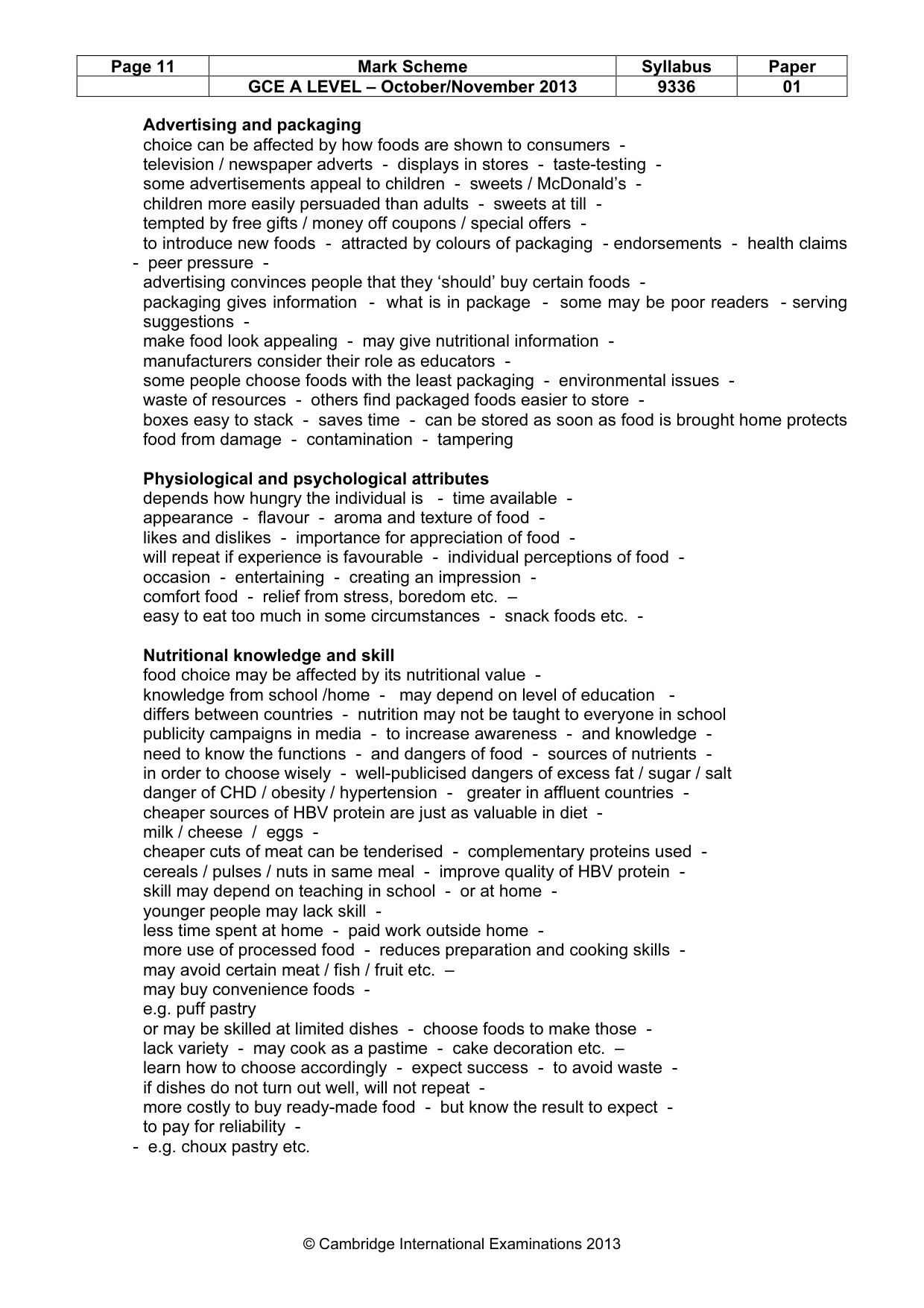 Mark scheme, page 11 of 18