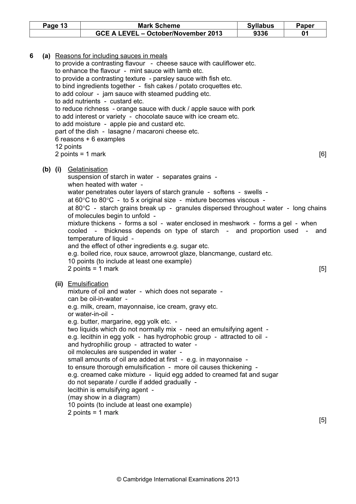 Mark scheme, page 13 of 18