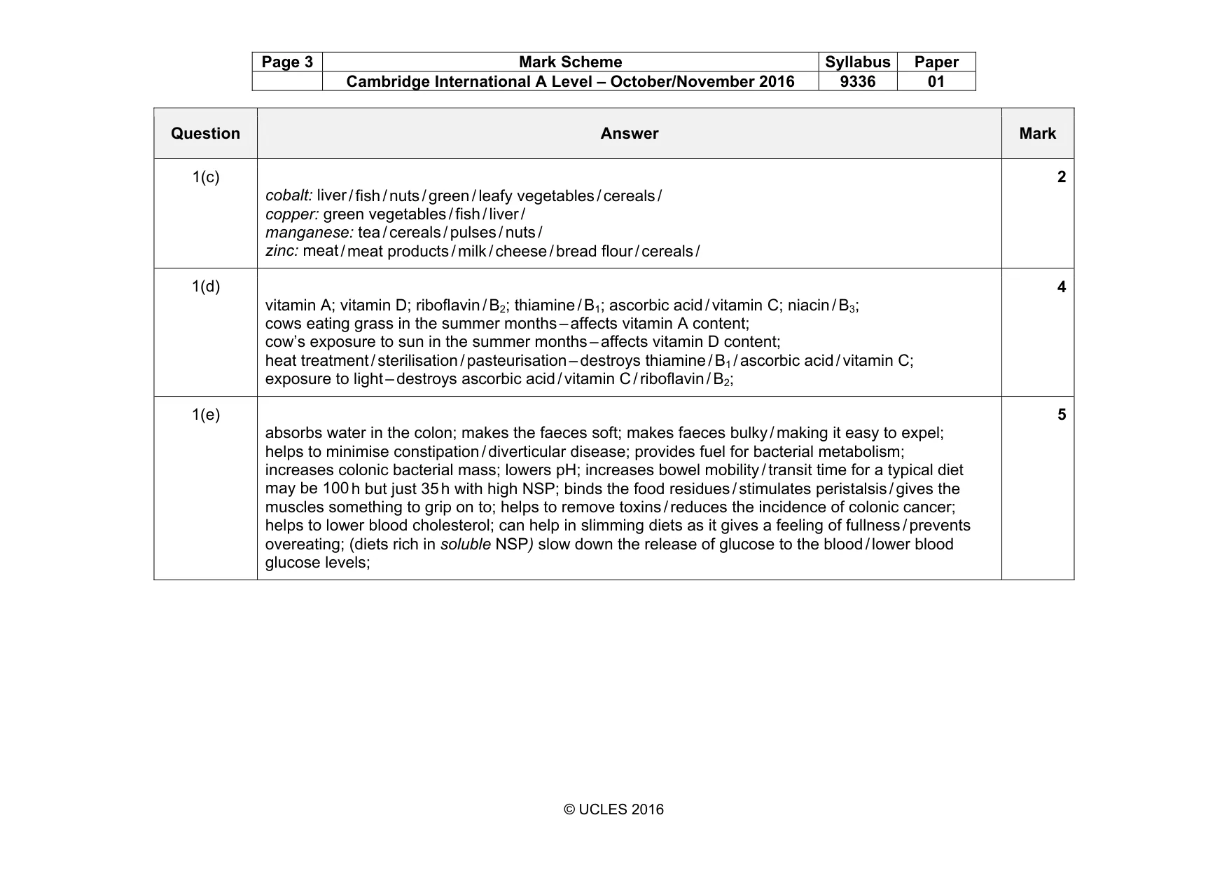 Mark scheme, page 3 of 17