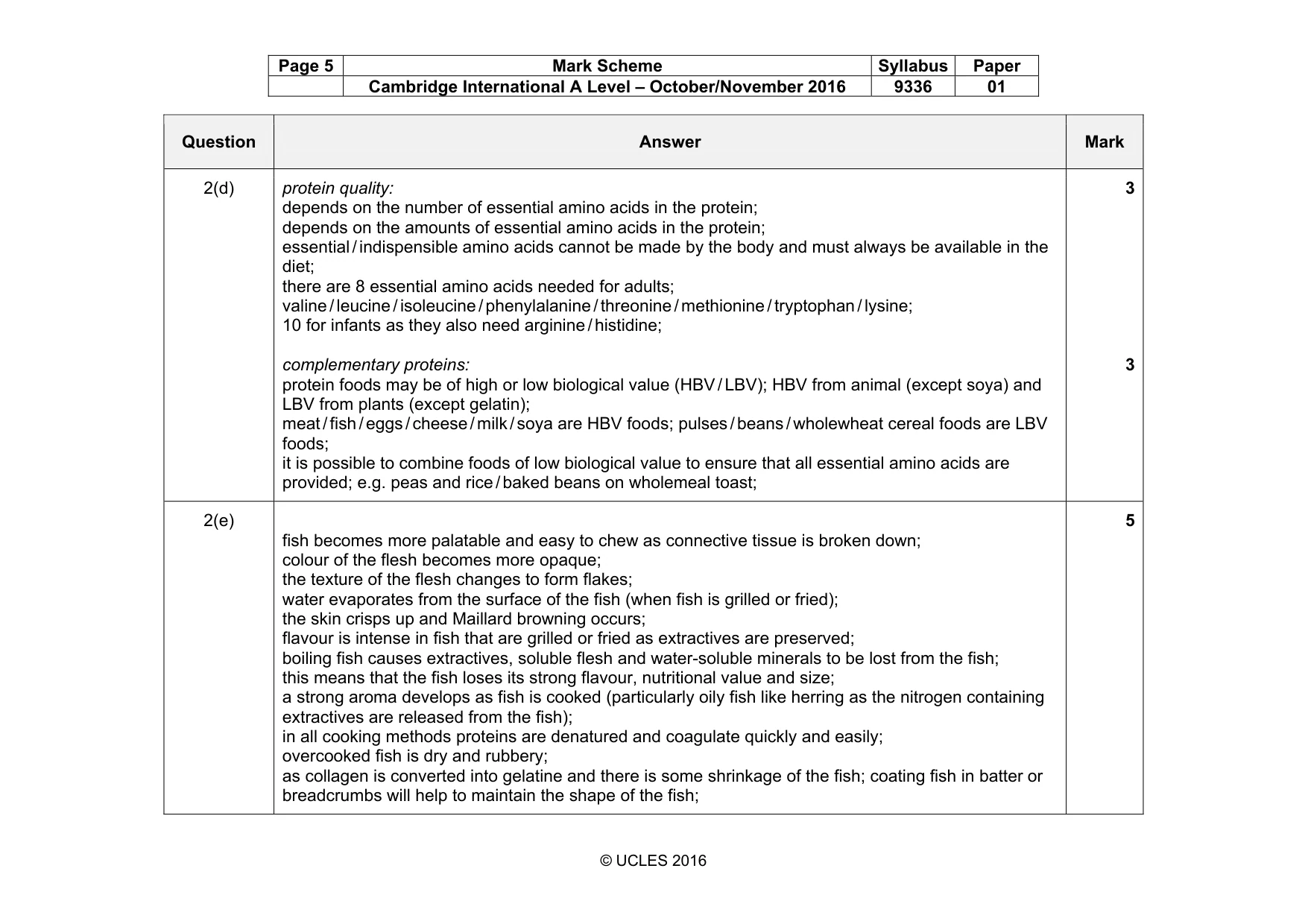 Mark scheme, page 5 of 17