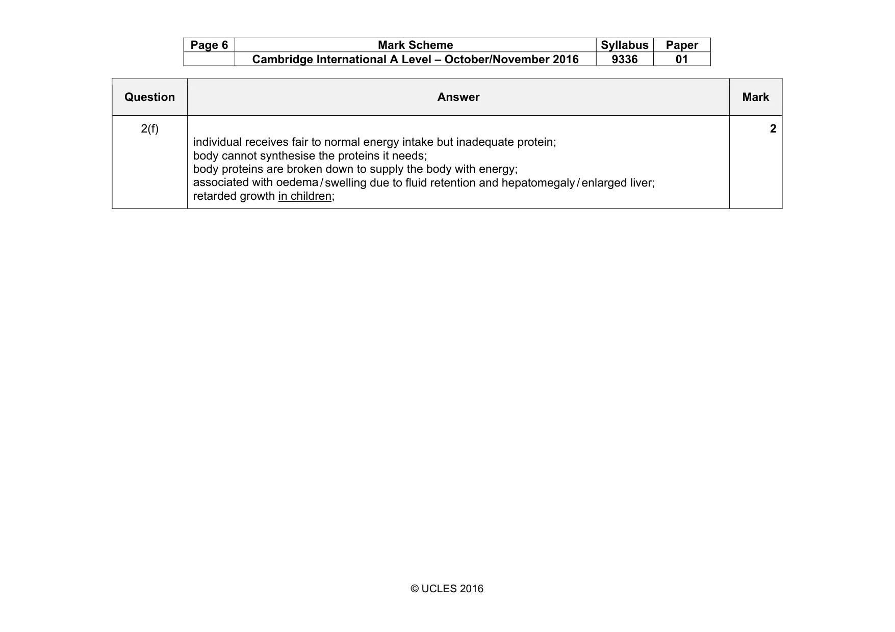 Mark scheme, page 6 of 17