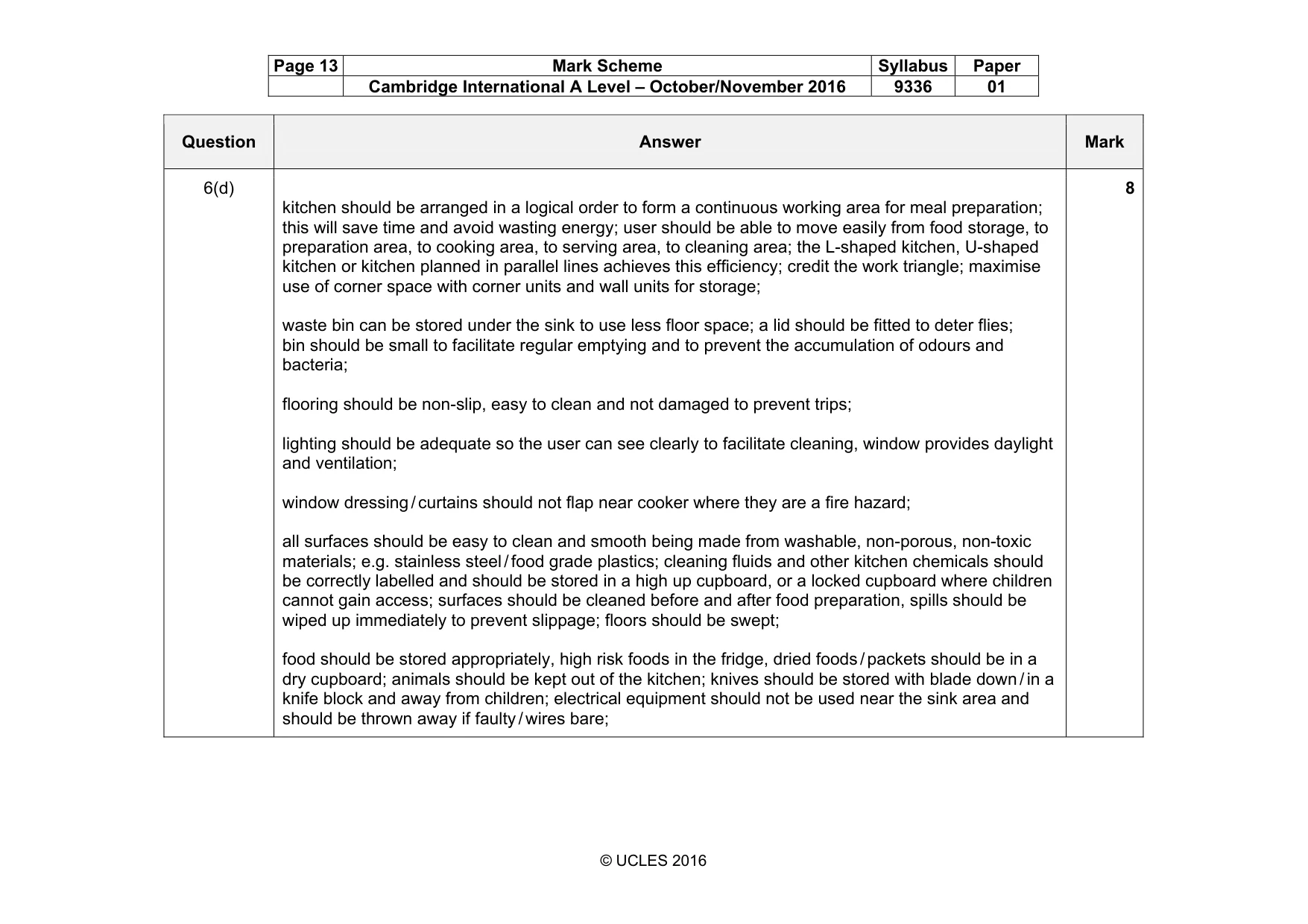 Mark scheme, page 13 of 17