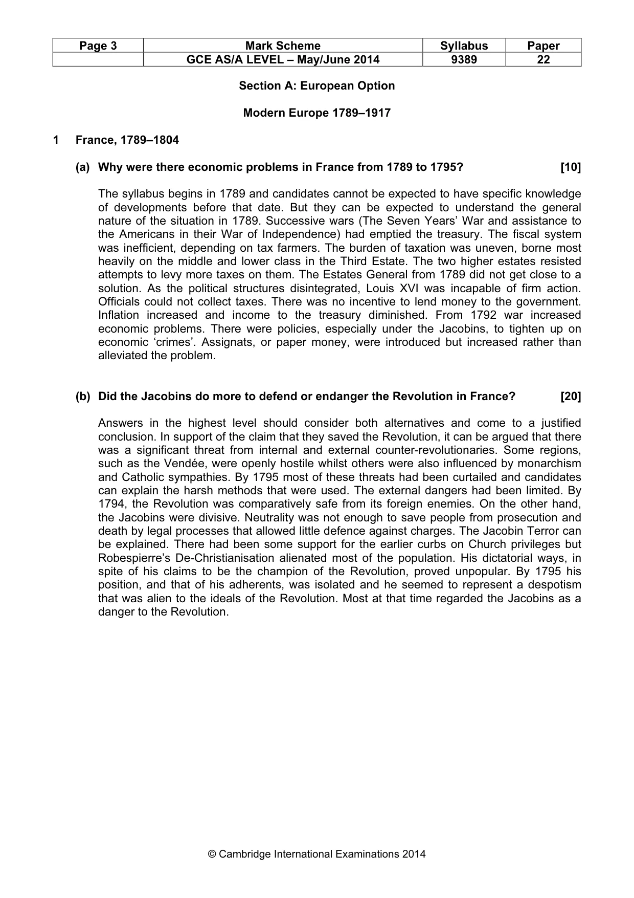 Mark scheme, page 3 of 14